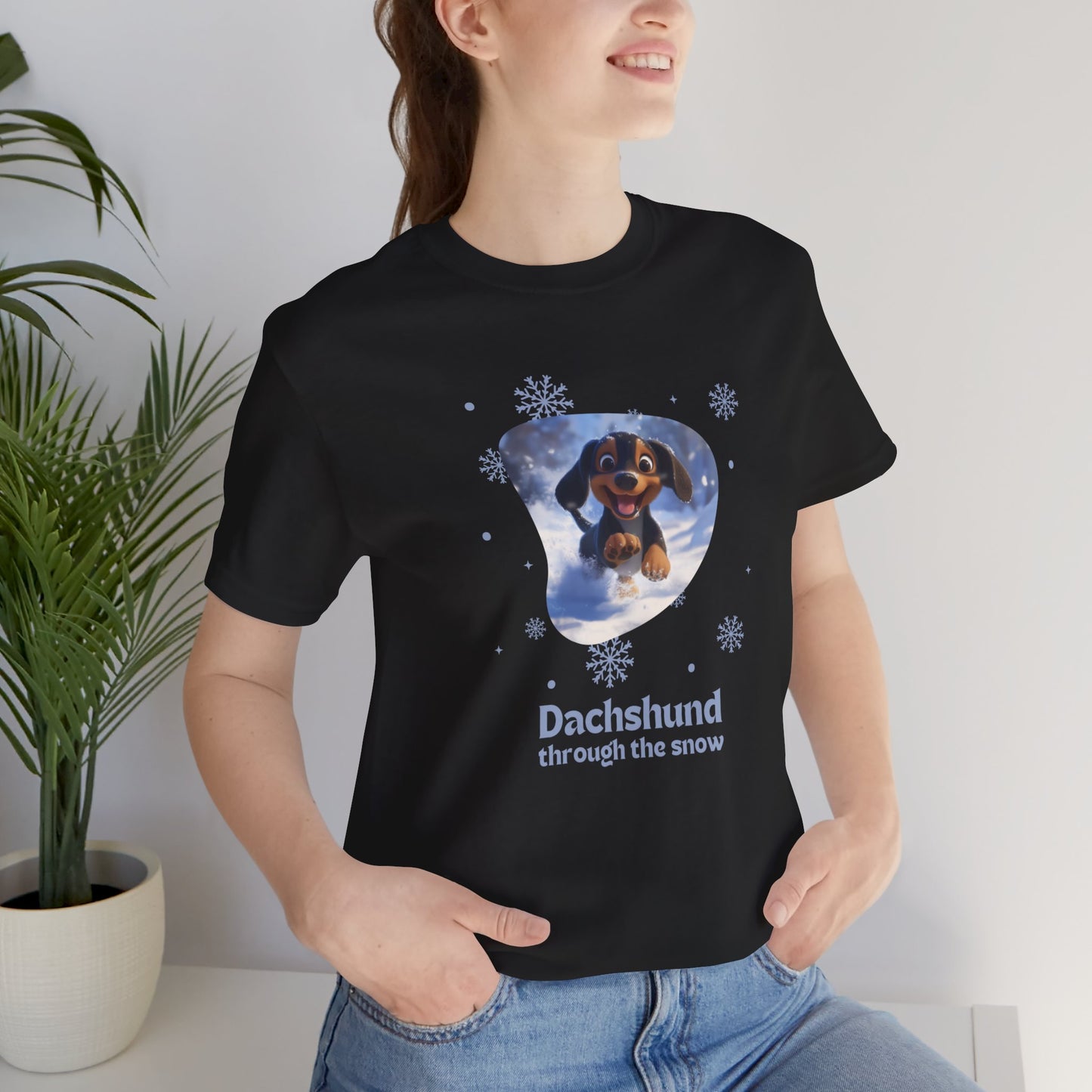 Dachshund Through the Snow - Christmas T-shirt