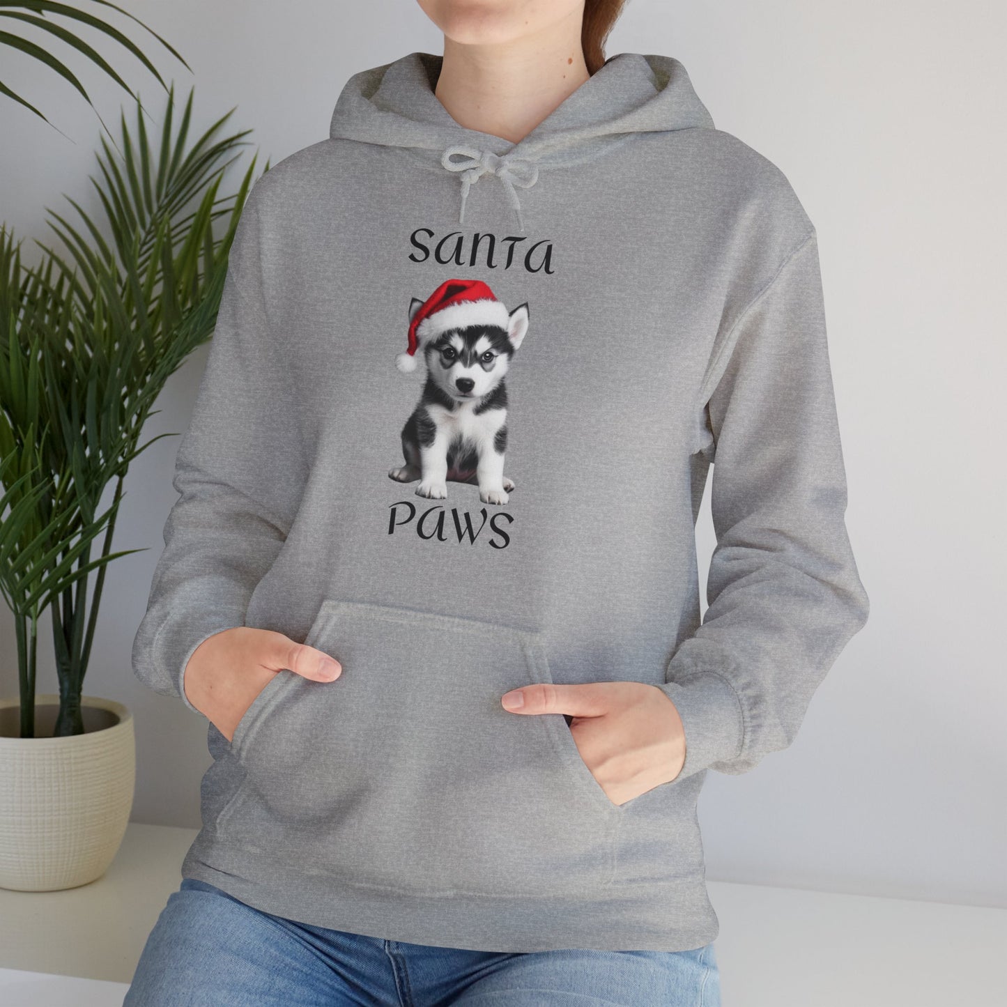 Santa Paws - Husky - Christmas Hoodie