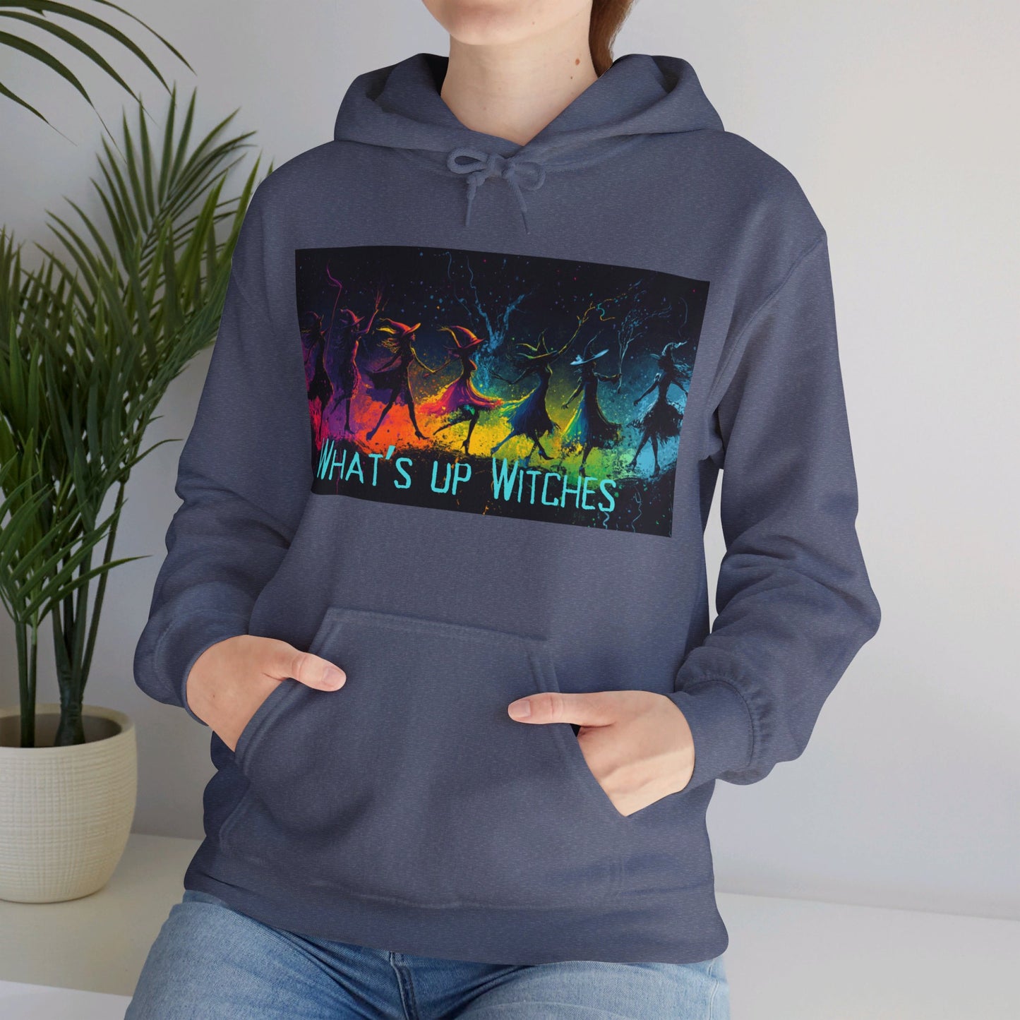 What's up Witches? Cozy hoodie for Halloween!