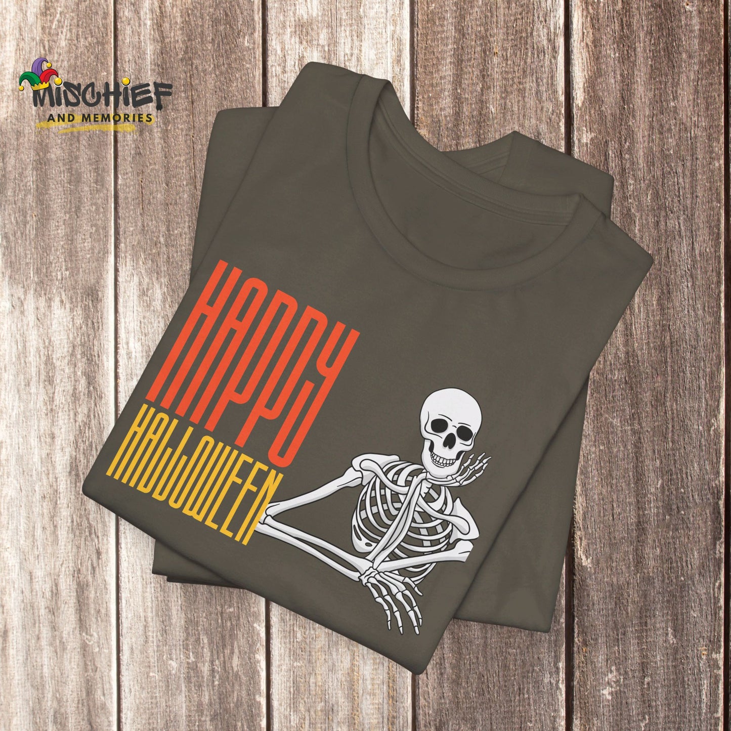 Happy Halloween Bone-a-fide Skeleton T-Shirt