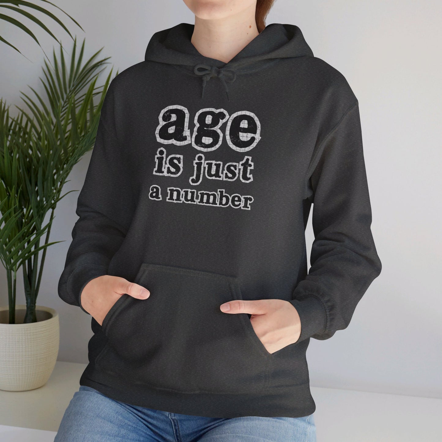 Age is Just a Number - Newsprint Hoodie