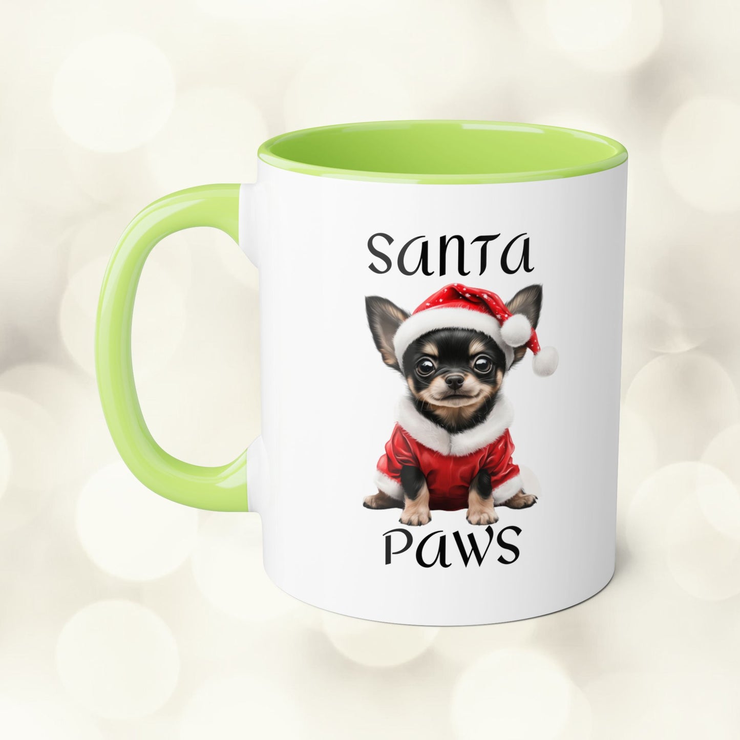 Christmas Santa Paws Mugs - Chihuahua