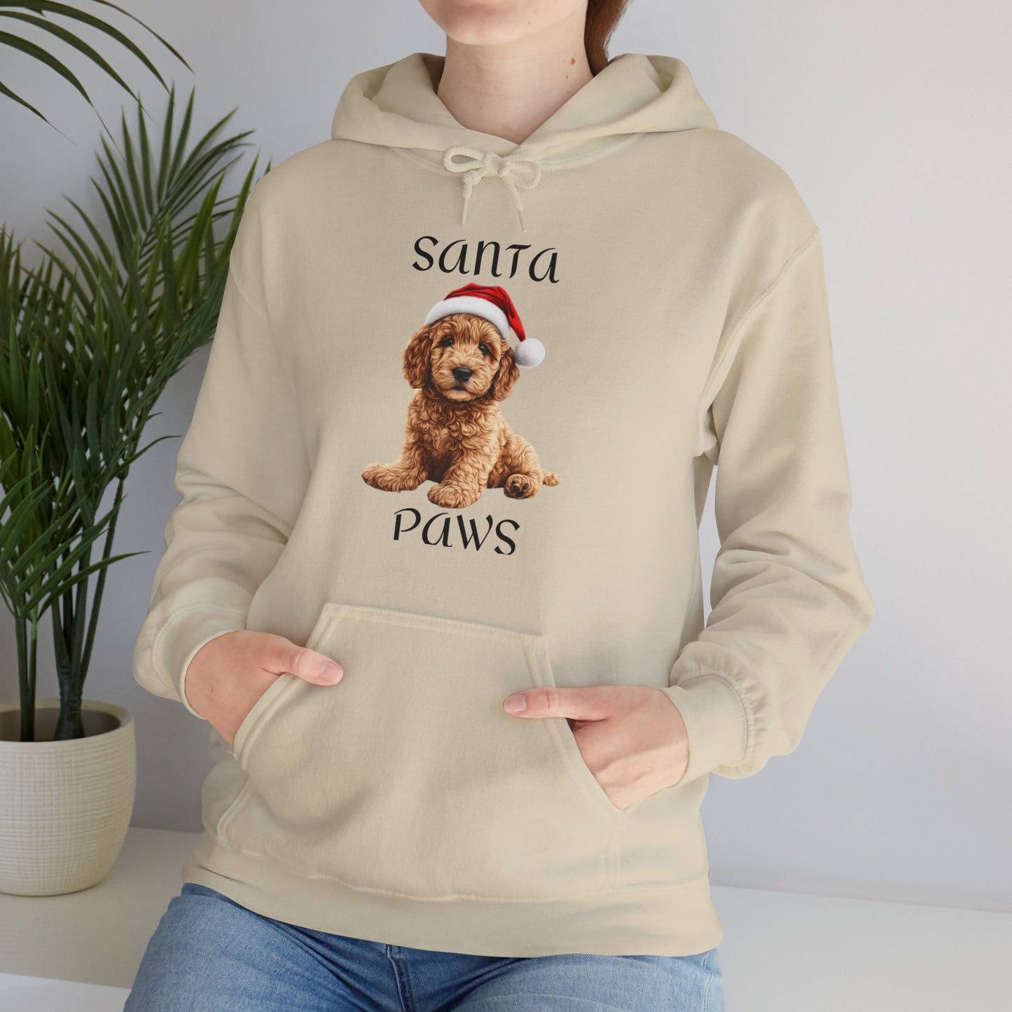 Santa Paws - Golden Doodle - Christmas Hoodie