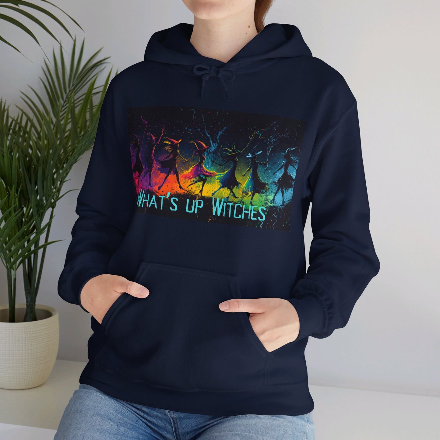 What's up Witches? Cozy hoodie for Halloween!