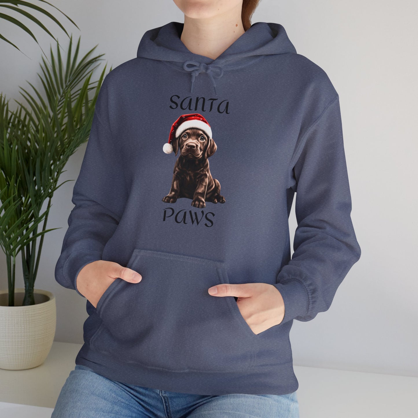 Santa Paws - Chocolate Lab - Christmas Hoodie