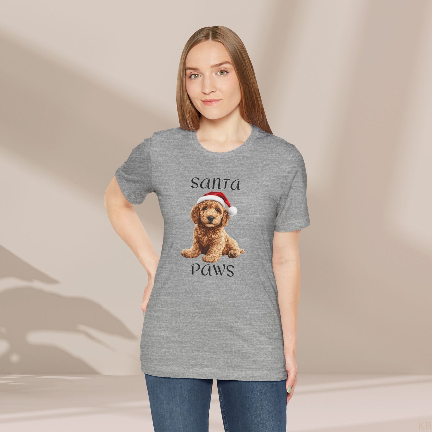 Santa Paws - Golden Doodle - Christmas T-shirt