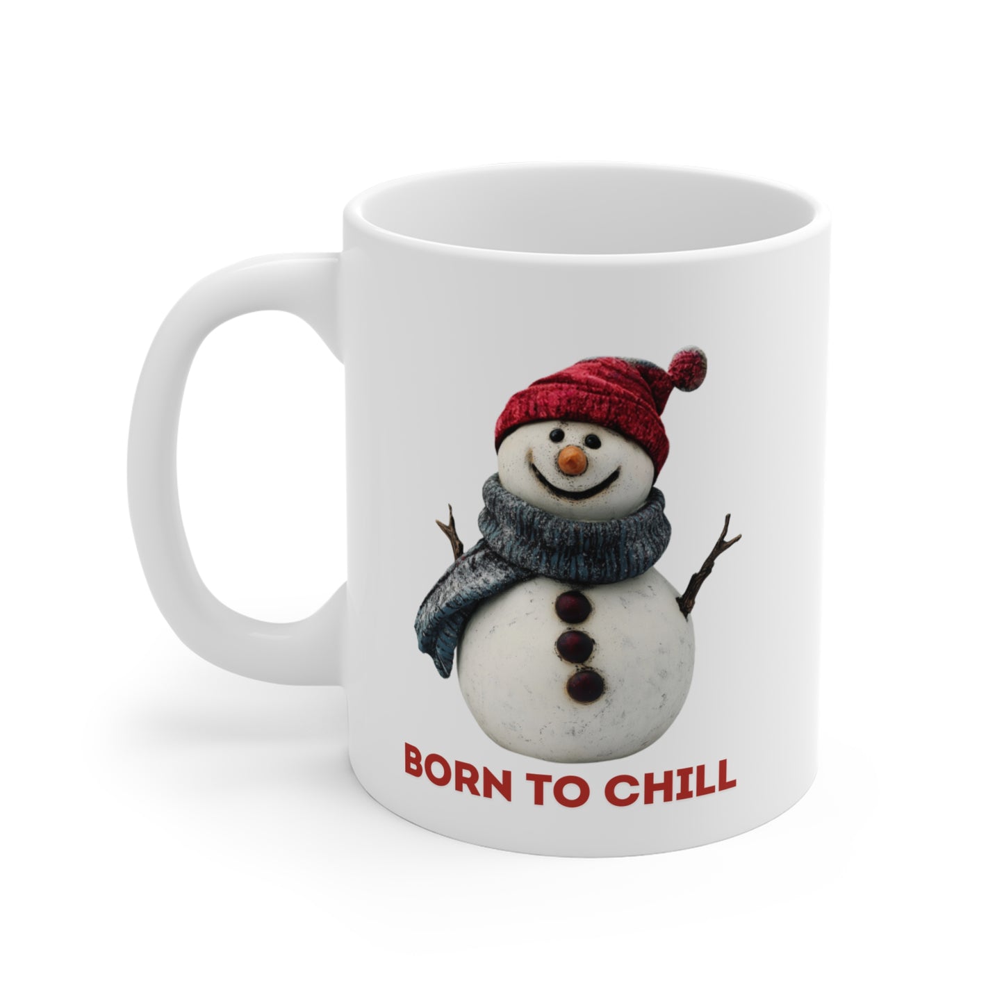 Holiday Snowman Mug - Born to Chill (Design C)