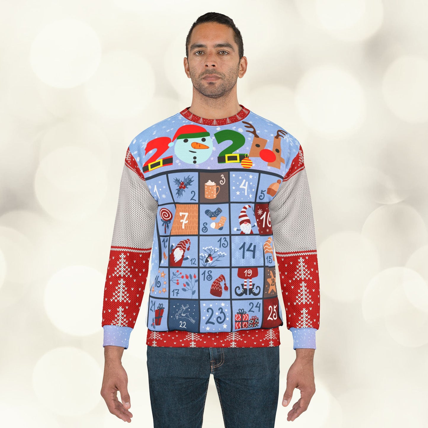 Advent Calendar - All Over Print - Ugly Christmas Sweatshirt