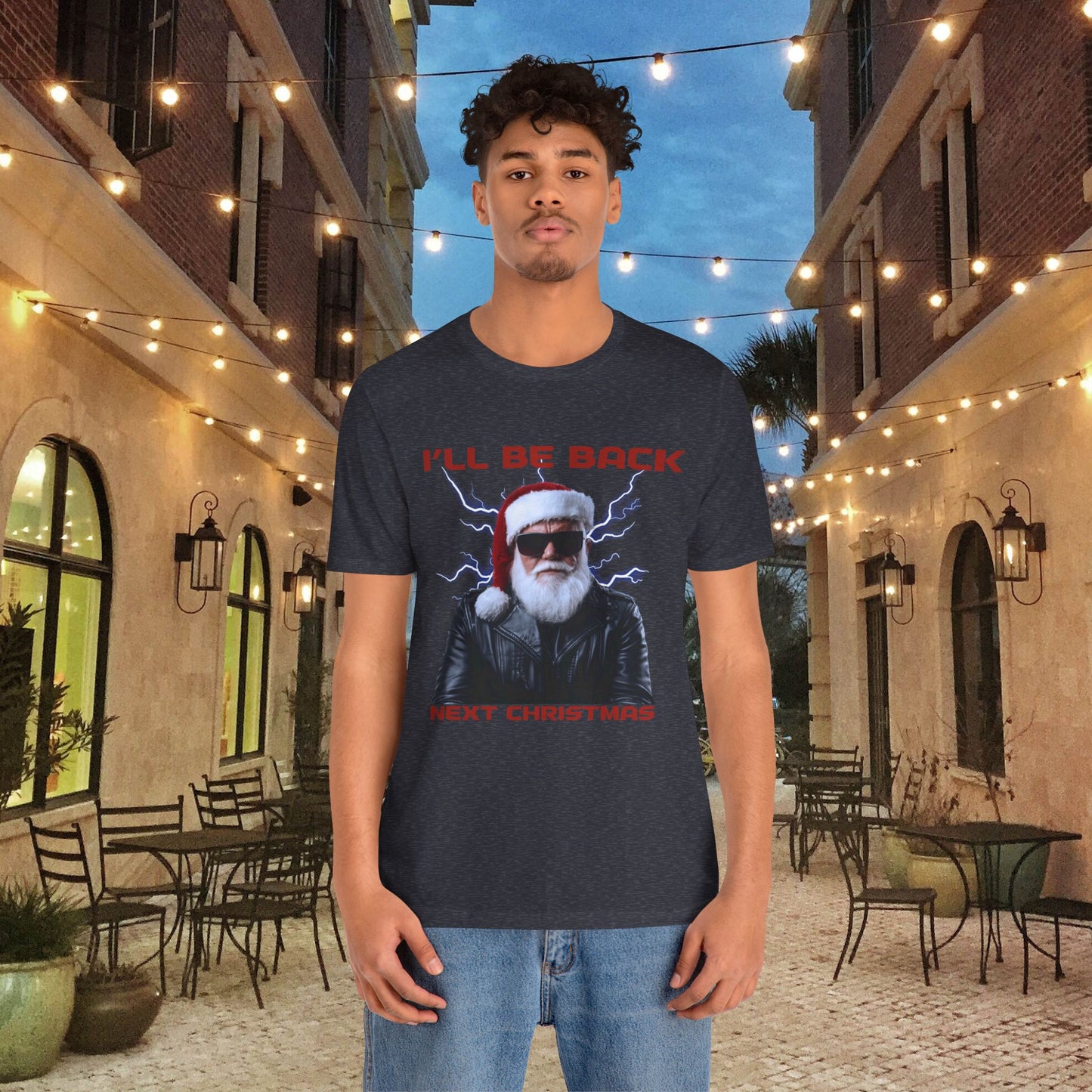 I'll be Back Santa - Christmas T-shirt