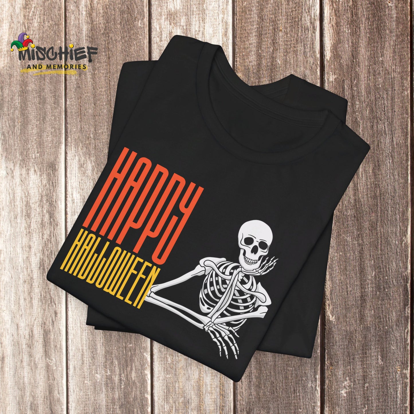 Happy Halloween Bone-a-fide Skeleton T-Shirt