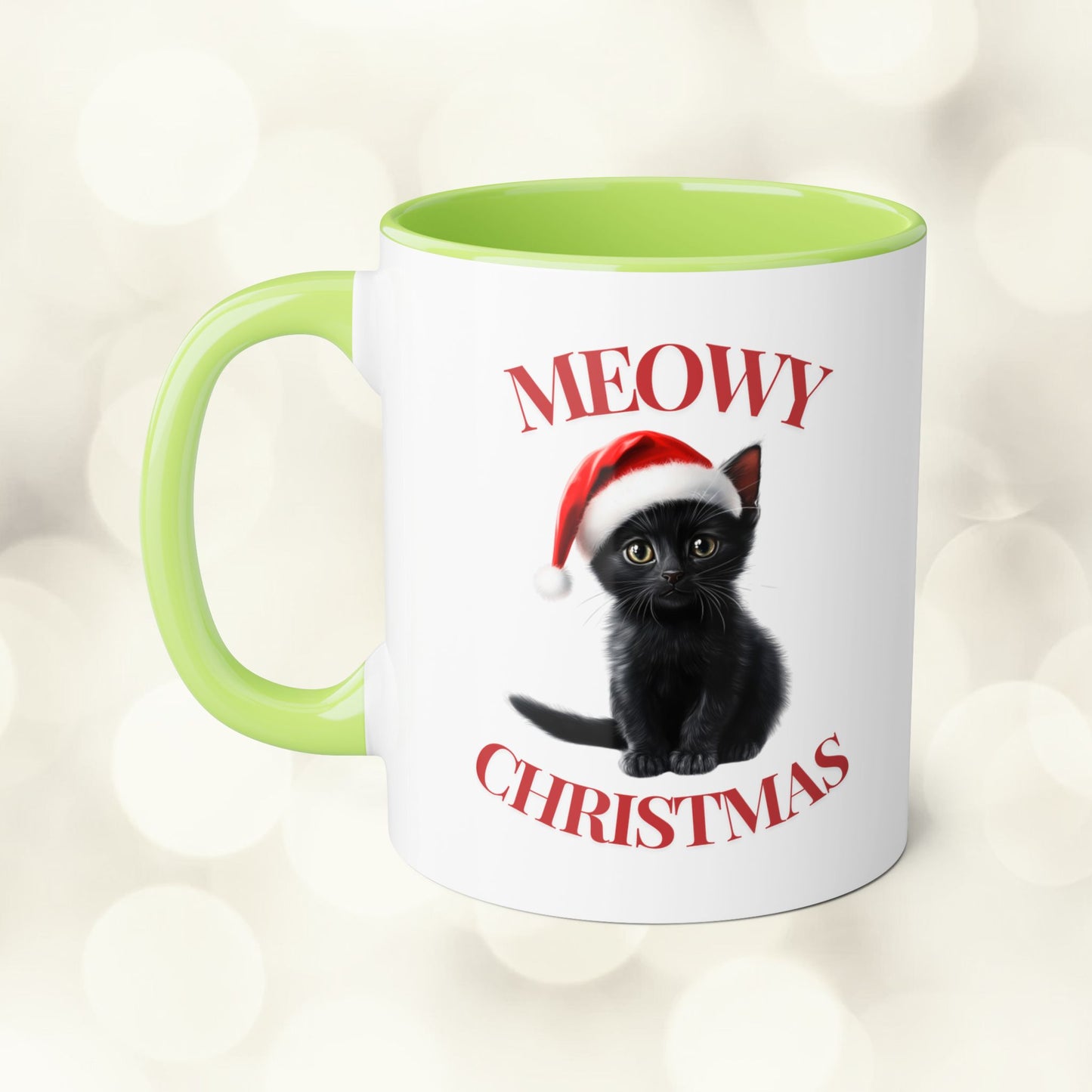 Christmas Cat Mugs - Meowy Christmas Bombay