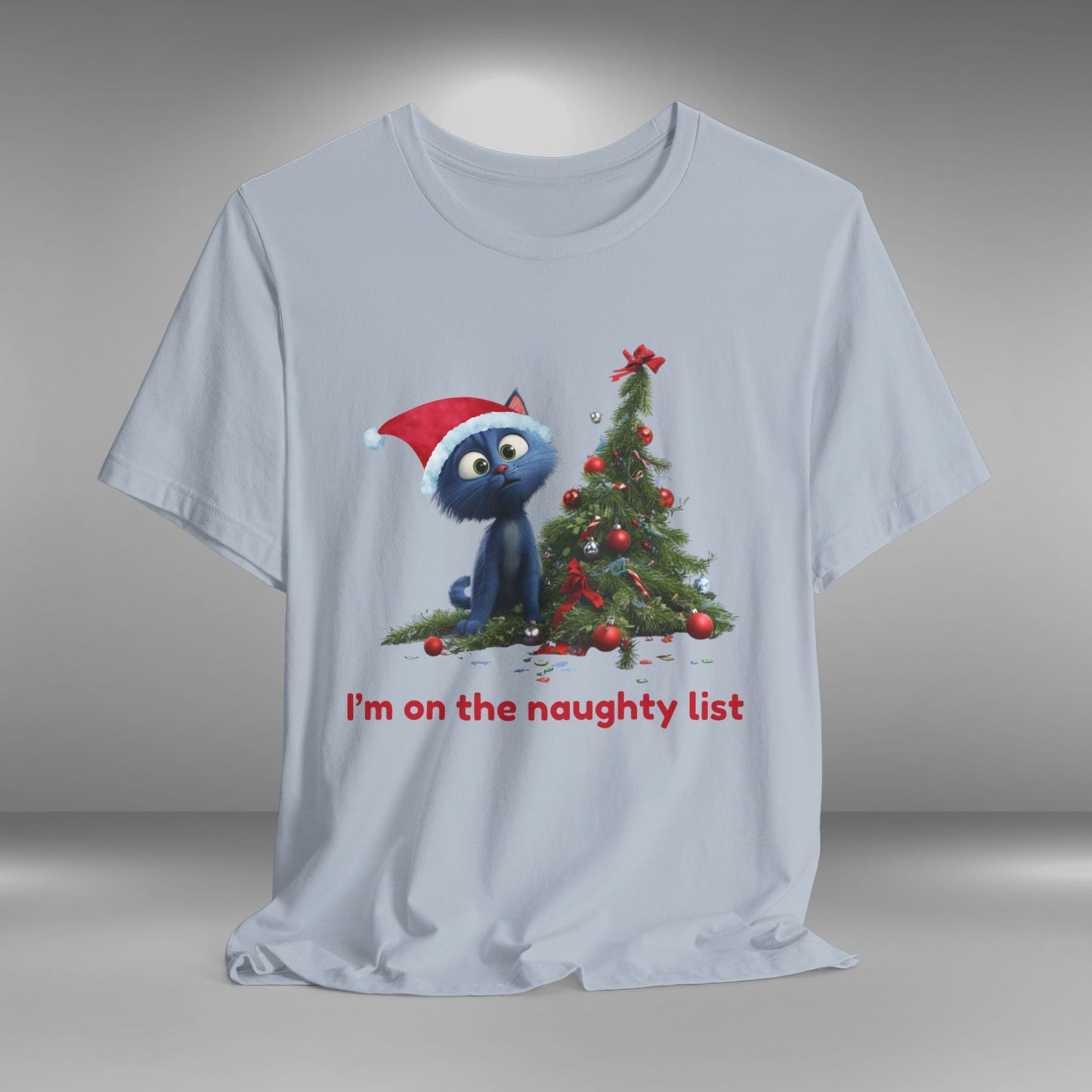 I'm on the Naughty List (Kitten) - Christmas T-shirt