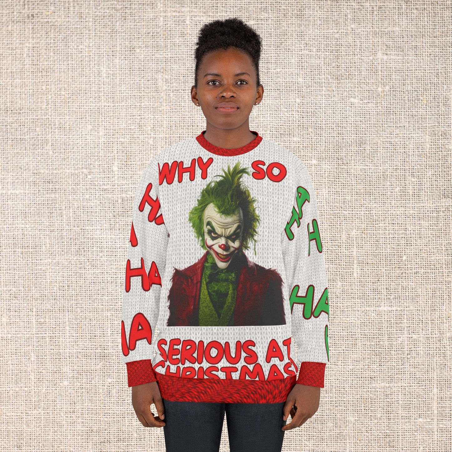 Grinchy Joker - All Over Print - Ugly Christmas Sweater