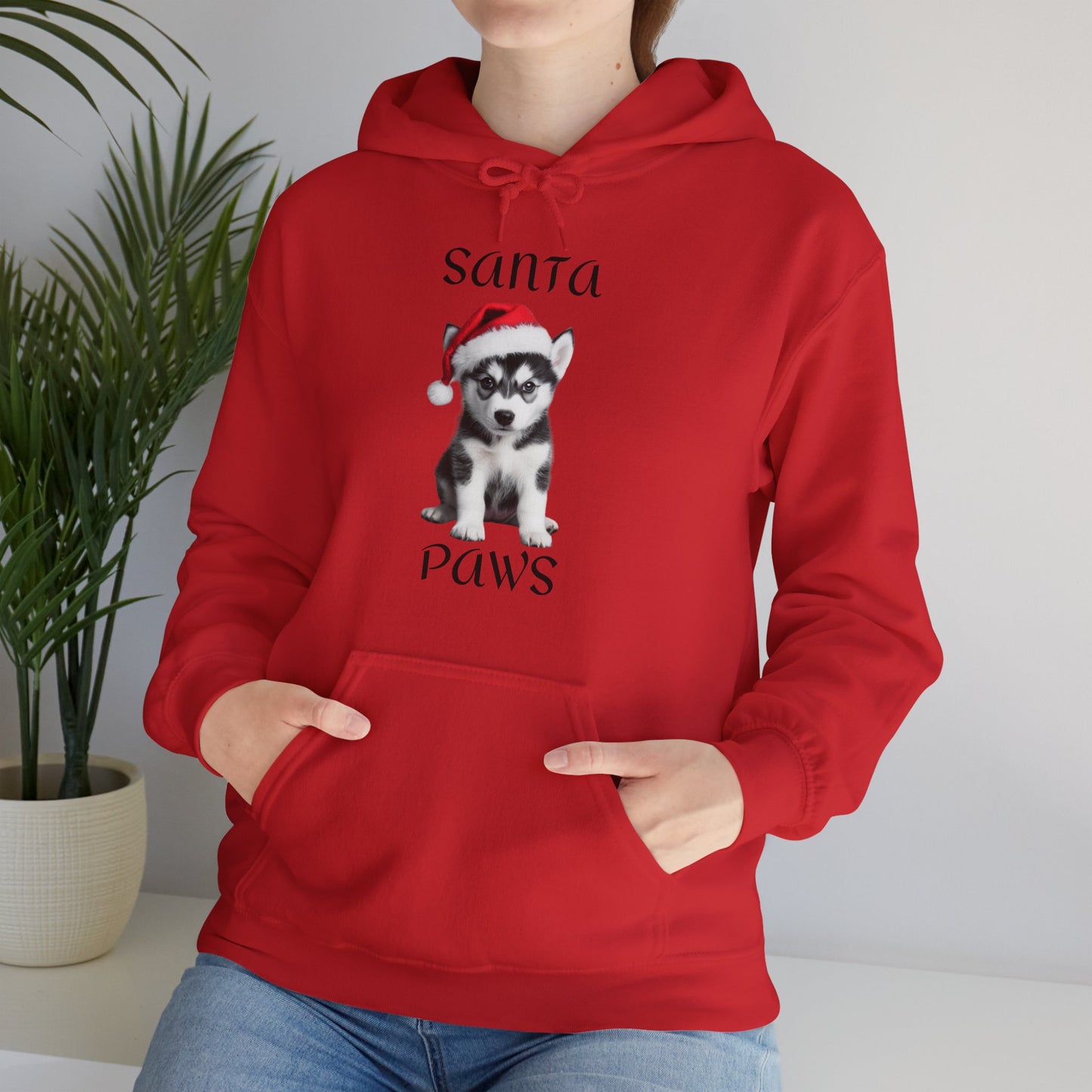 Santa Paws - Husky - Christmas Hoodie