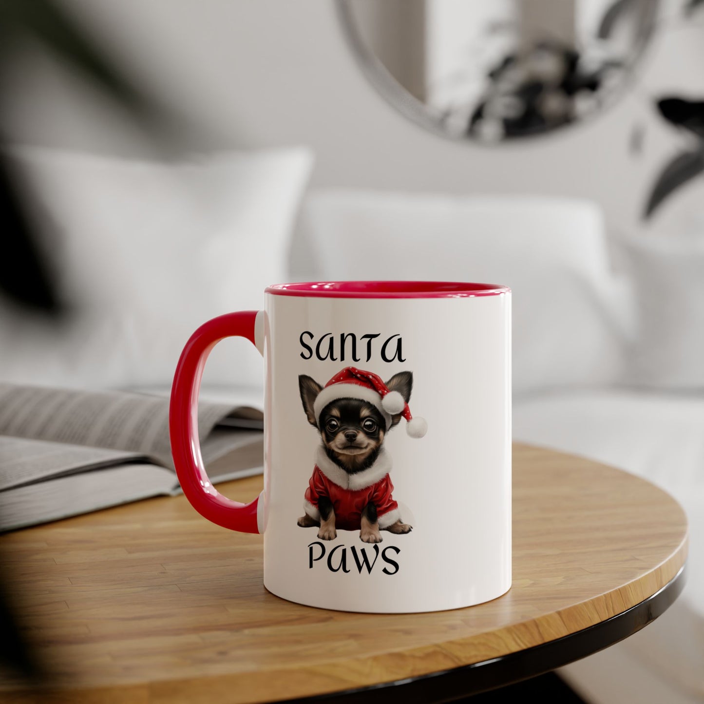 Christmas Santa Paws Mugs - Chihuahua