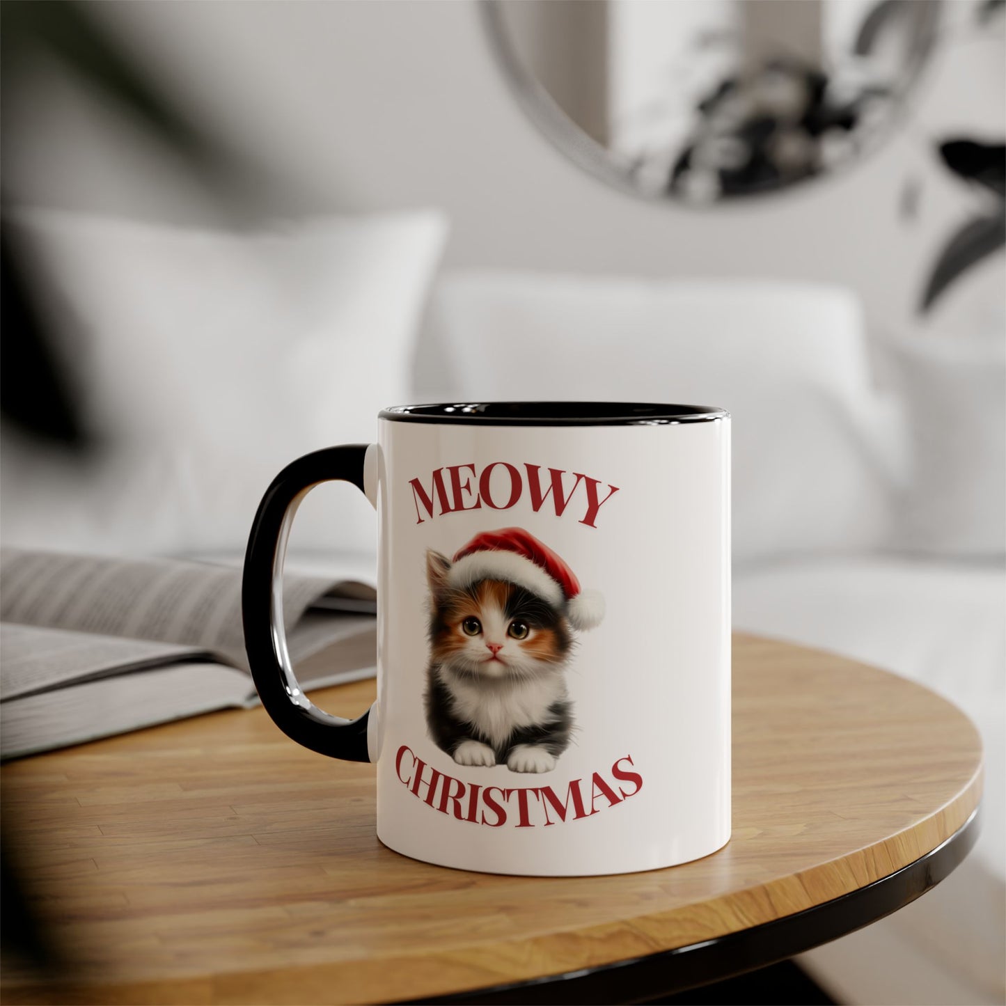 Christmas Cat Mugs - Meowy Christmas Calico