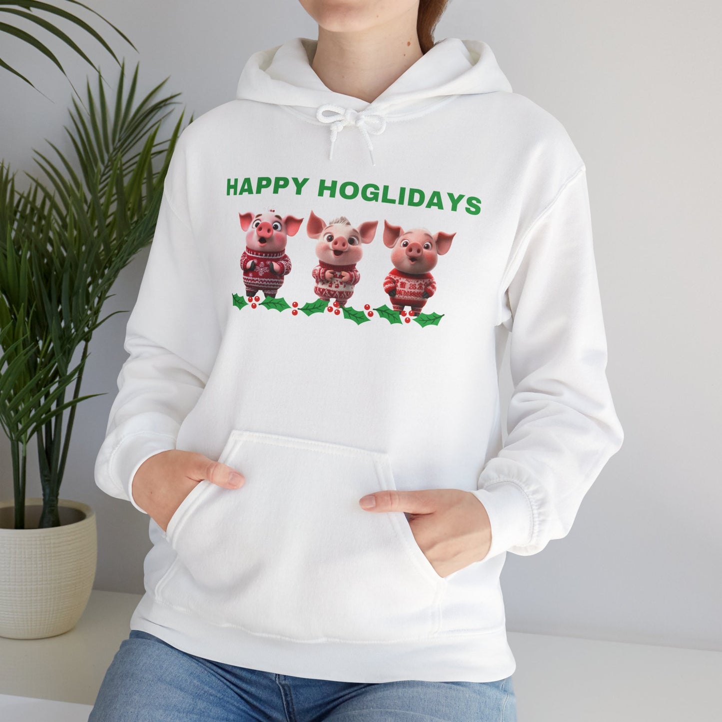 Happy Hog-lidays - Christmas Hoodie