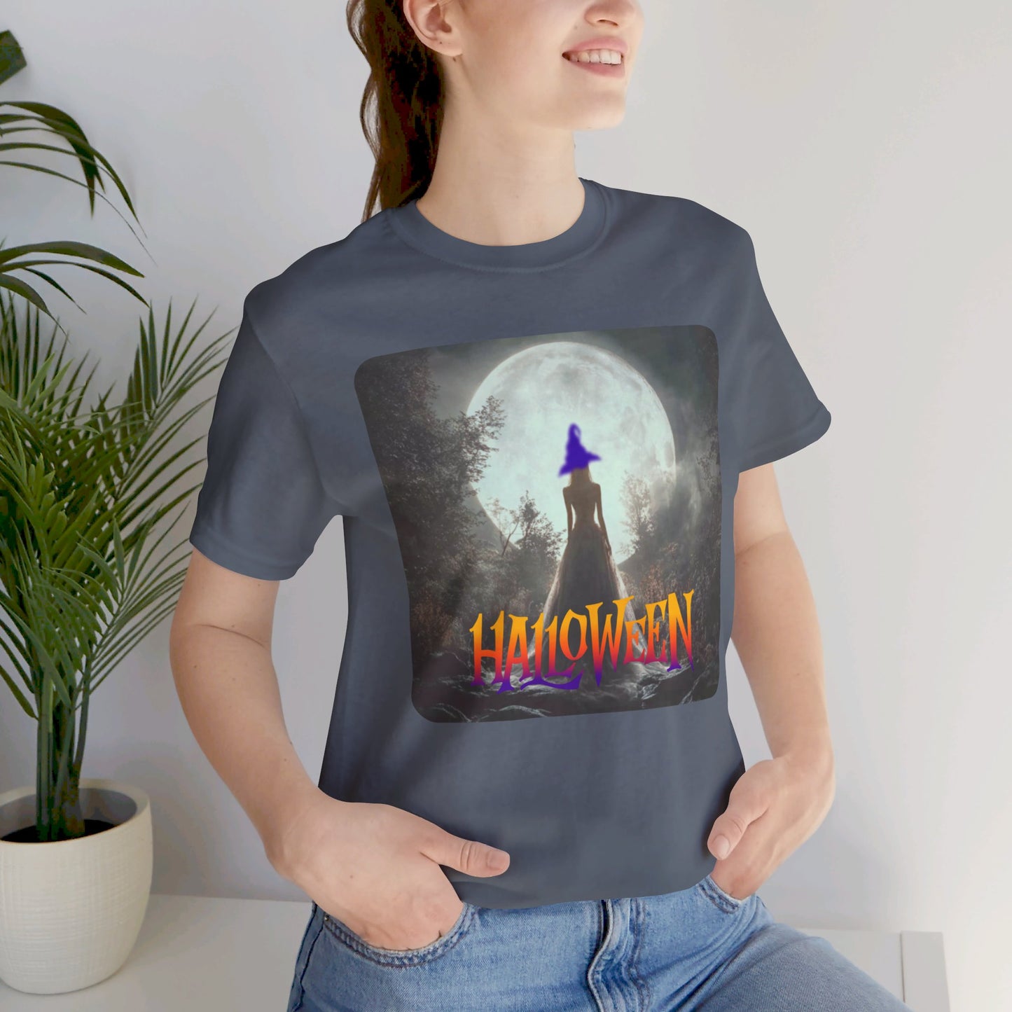 Halloween Witch & Moon T-shirt