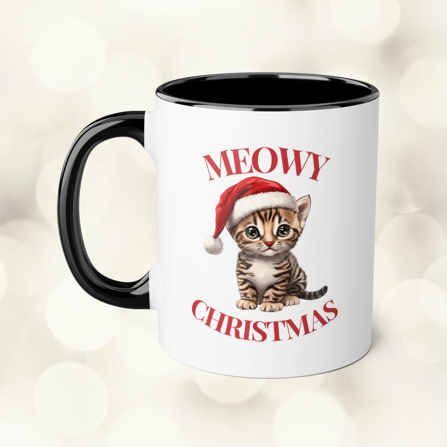 Christmas Cat Mugs - Meowy Christmas Bengal