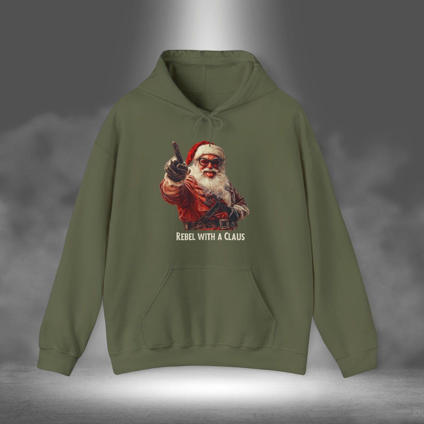 Rebel with a Claus - Christmas Hoodie