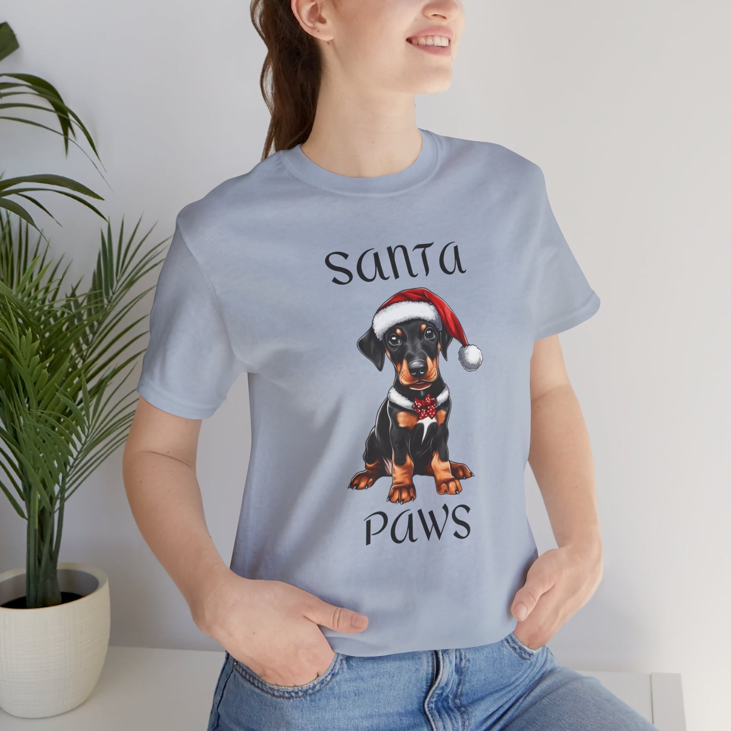 Santa Paws - Min Pin - Christmas T-shirt