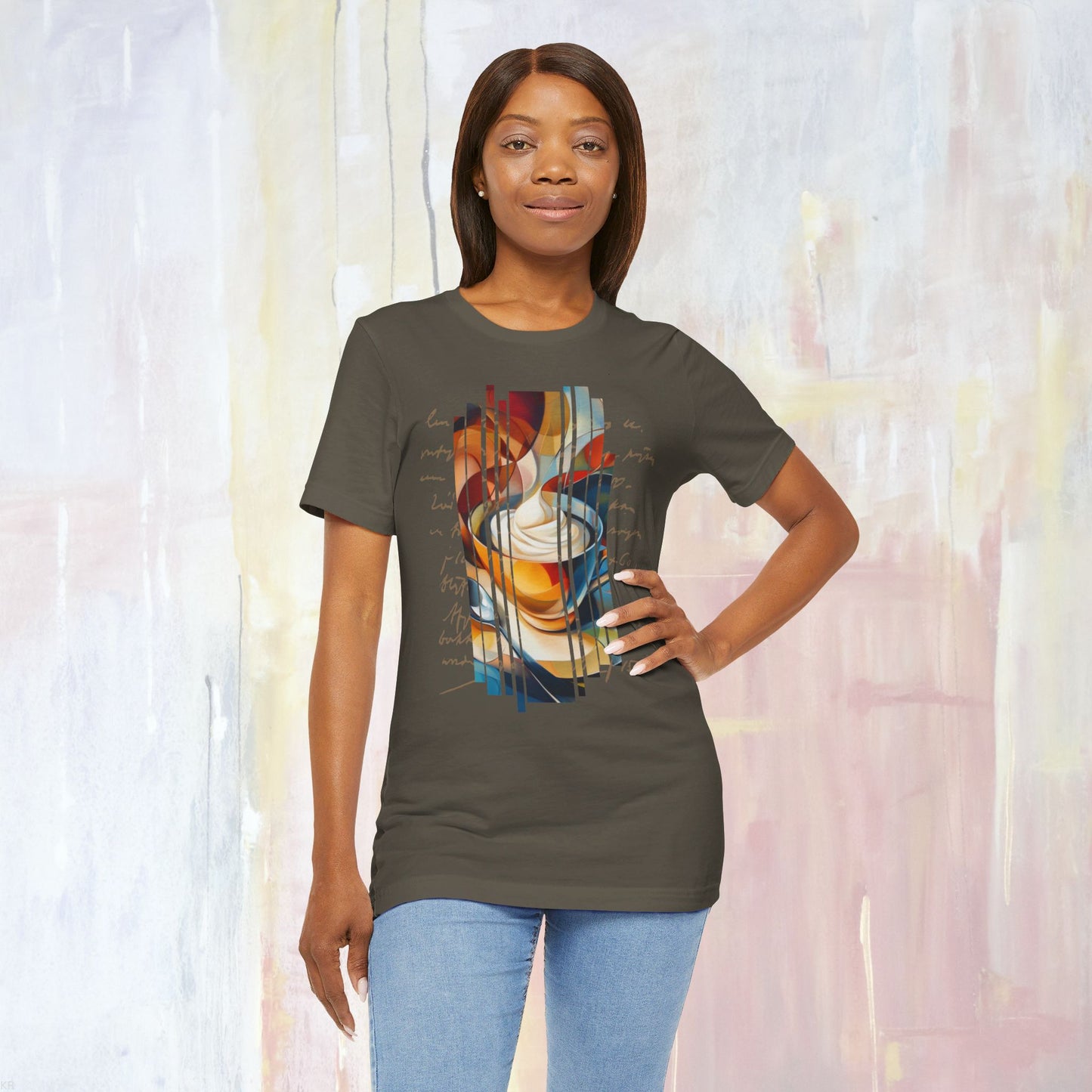 Abstract Fancy Coffee T-shirt