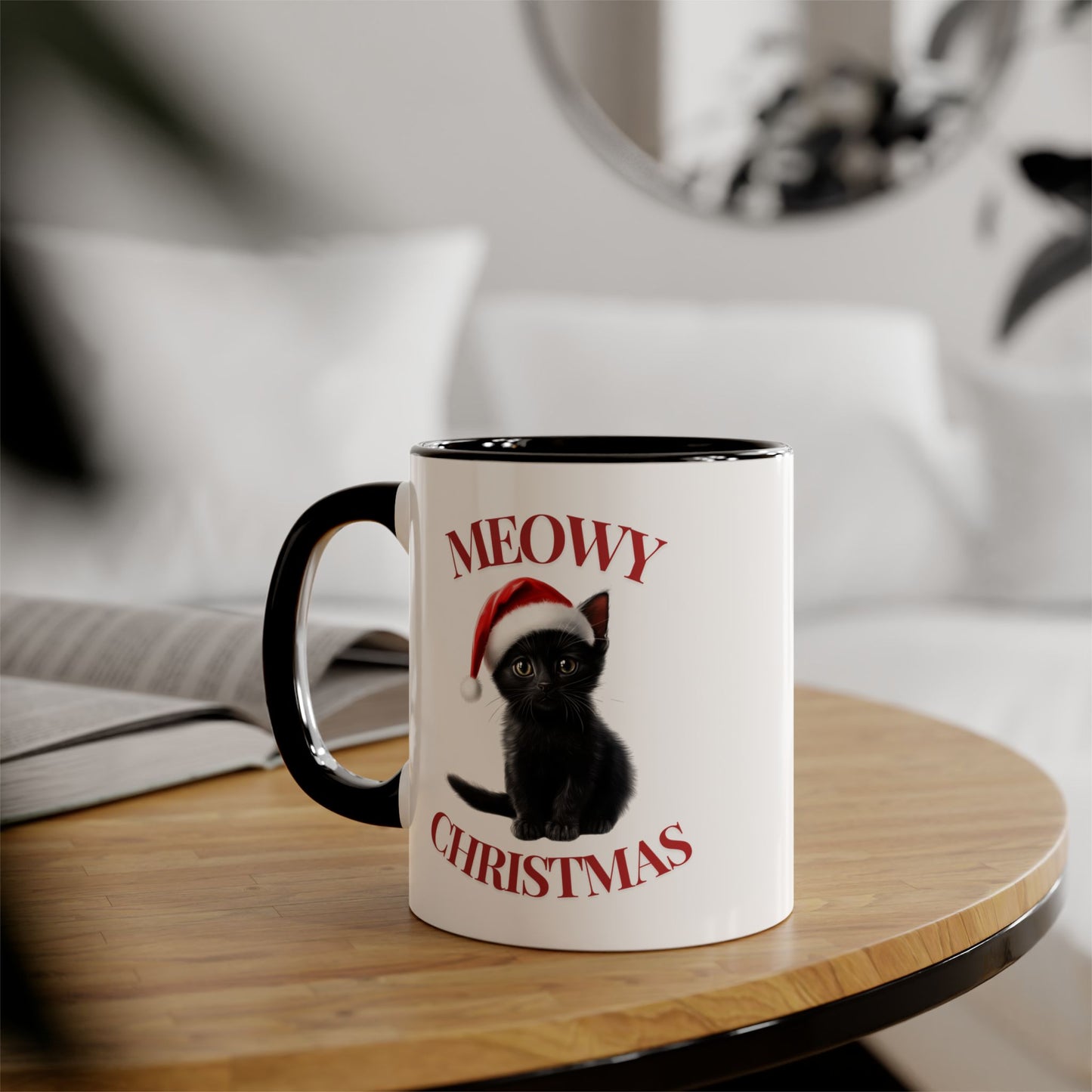 Christmas Cat Mugs - Meowy Christmas Bombay