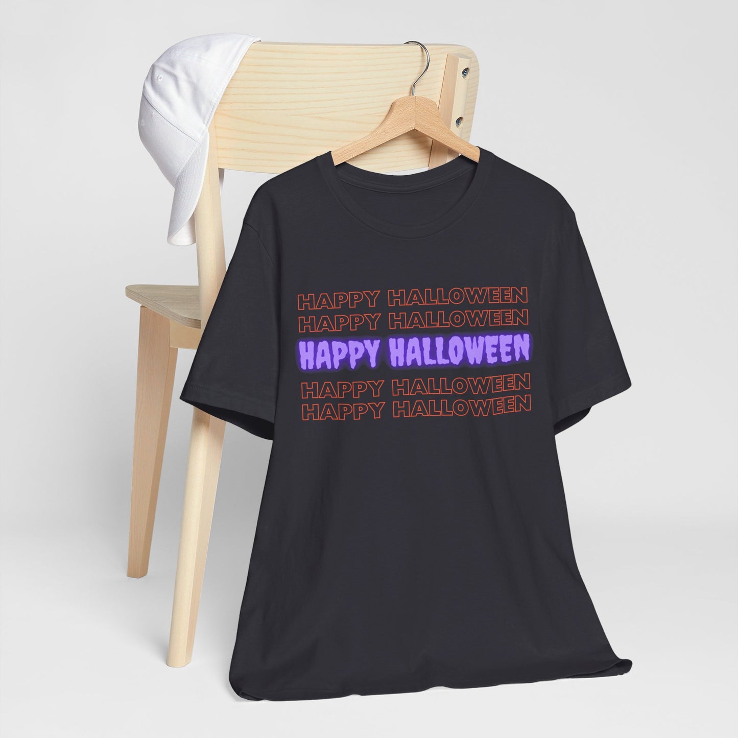 Happy Halloween Repeating Greeting T-shirt