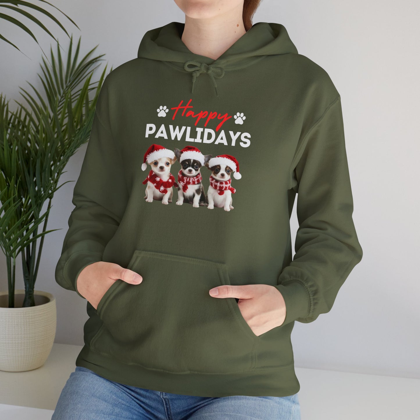 Chihuahua Hoodie - Happy Pawlidays Cuties!