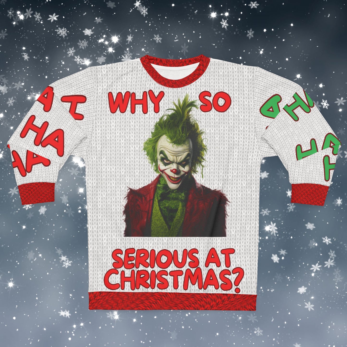 Grinchy Joker - All Over Print - Ugly Christmas Sweater