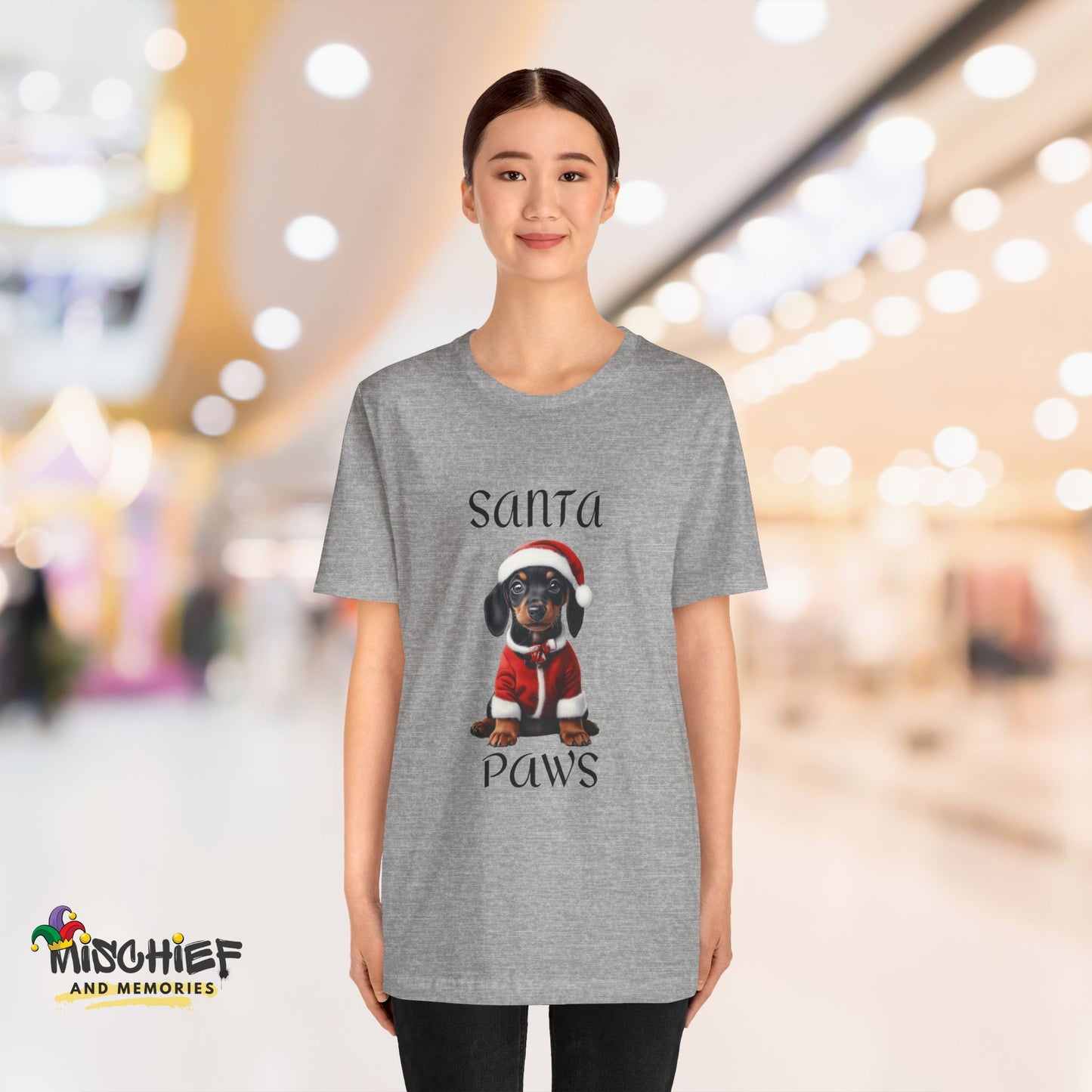 Santa Paws - Daschund - Christmas T-shirt