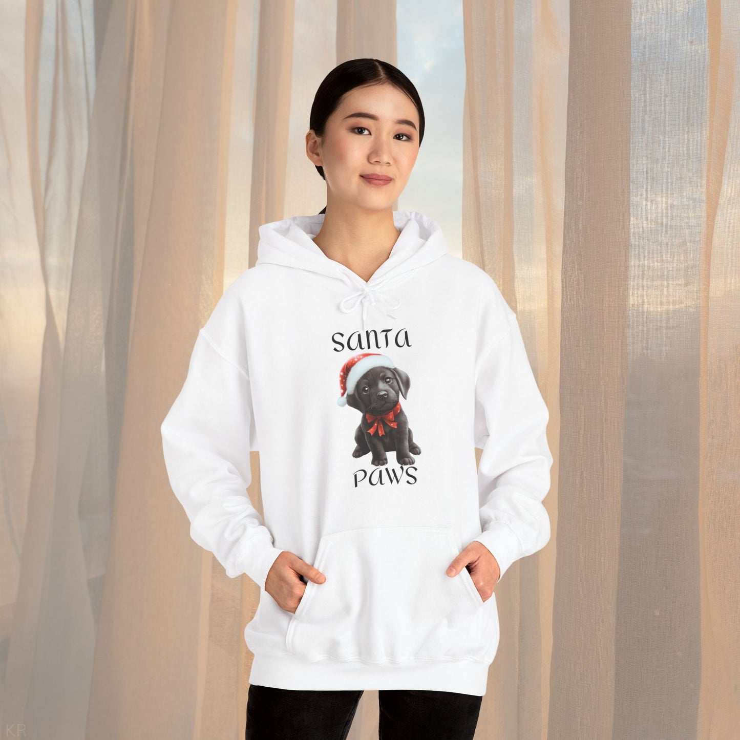 Santa Paws - Black Lab - Christmas Hoodie