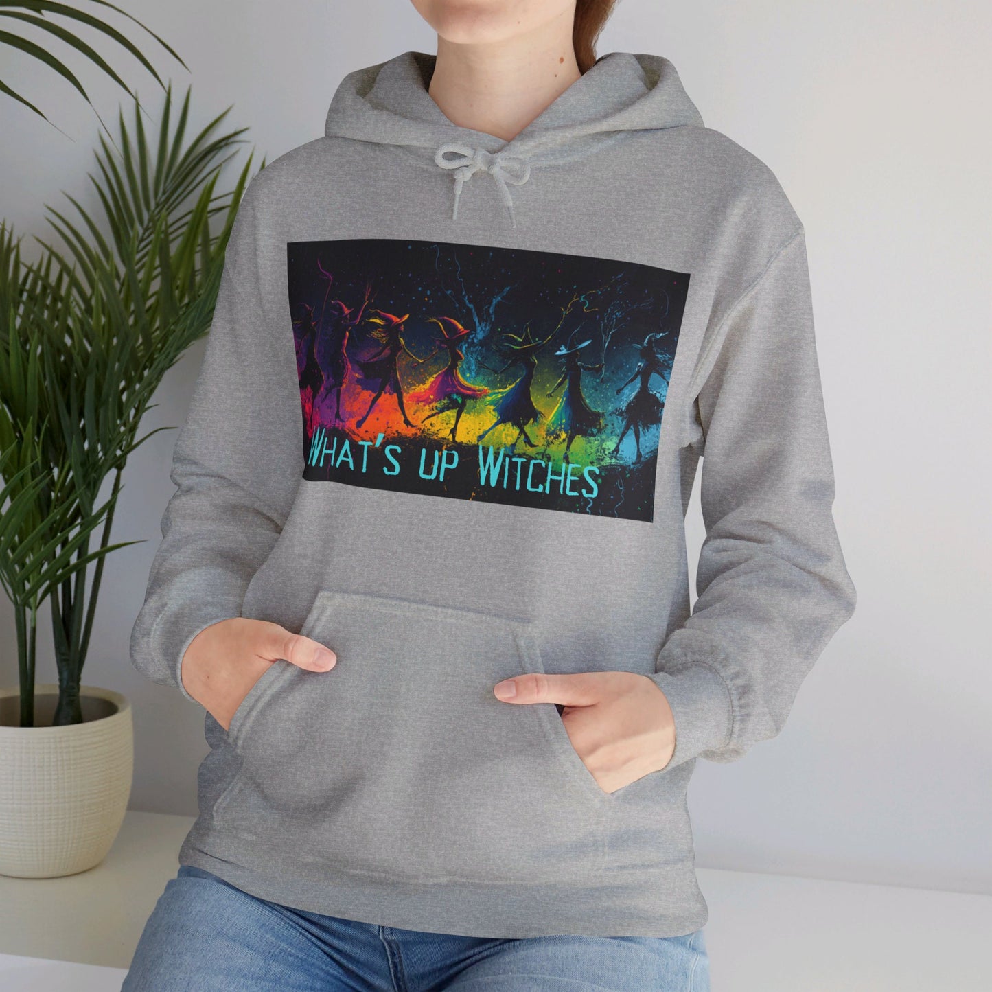 What's up Witches? Cozy hoodie for Halloween!