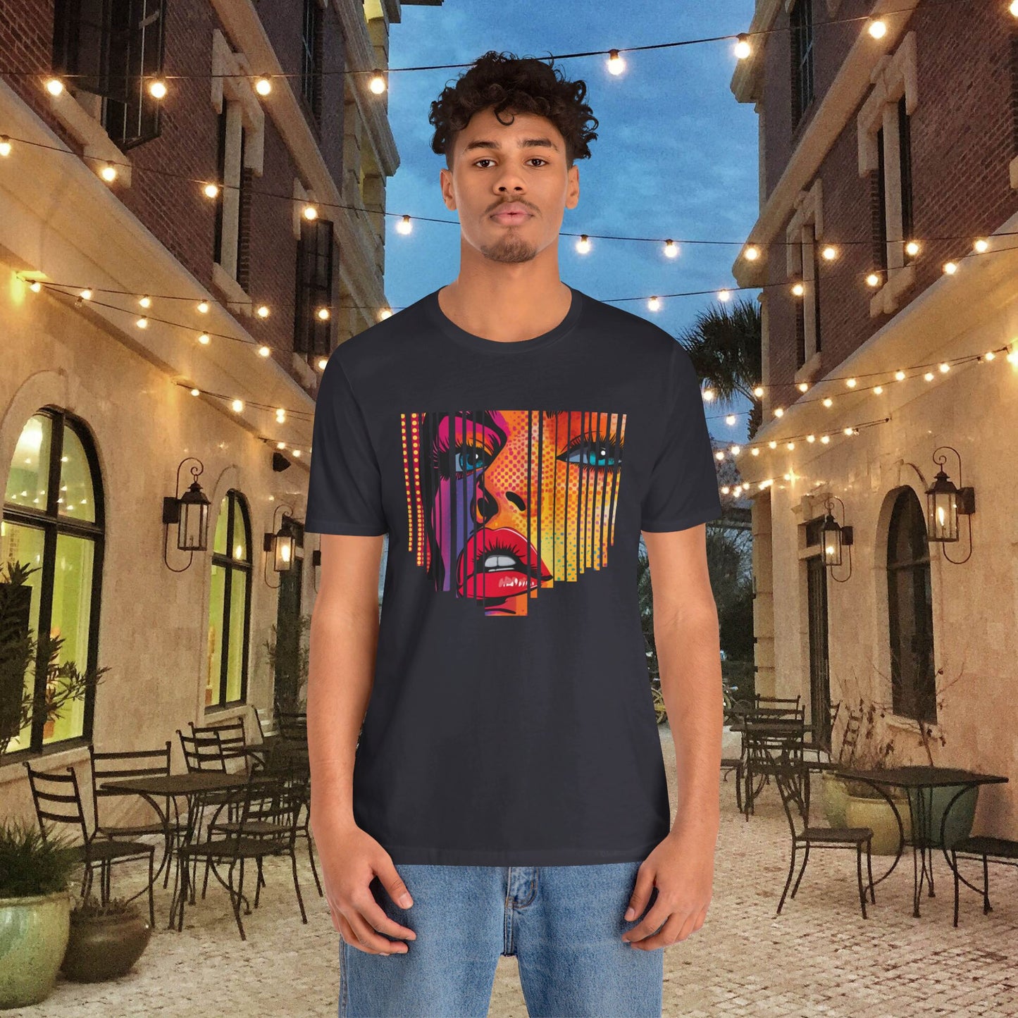 Beautiful Pop Art Face T-shirt