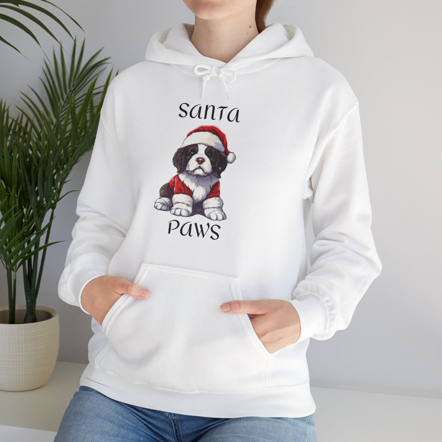 Santa Paws - St. Bernard - Christmas Hoodie