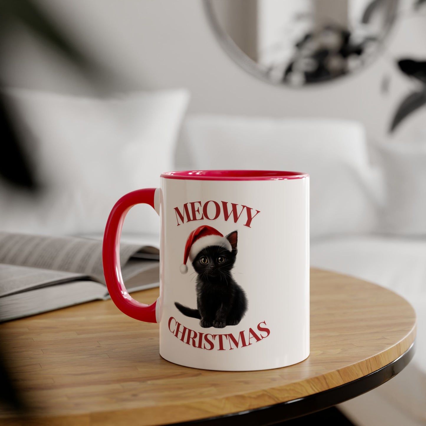 Christmas Cat Mugs - Meowy Christmas Bombay