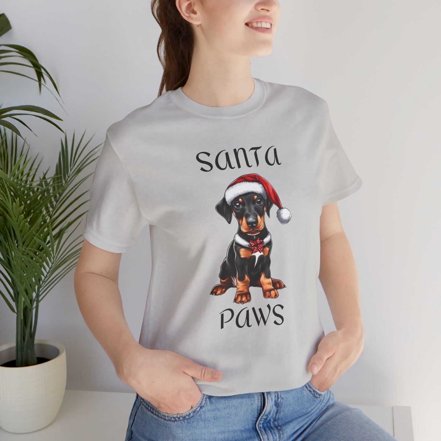 Santa Paws - Min Pin - Christmas T-shirt