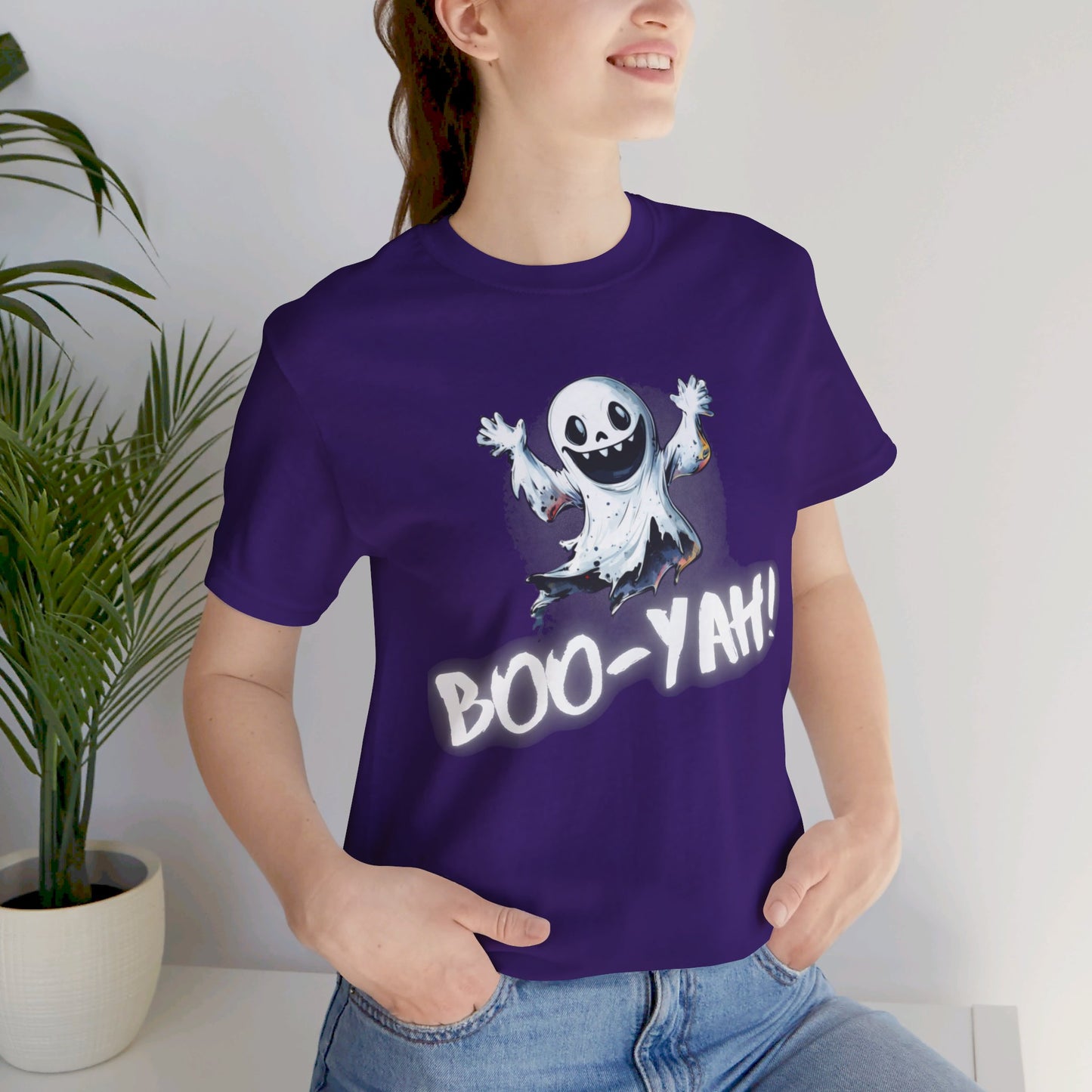 Boo-Yah Ghost Greeting Halloween T-Shirt