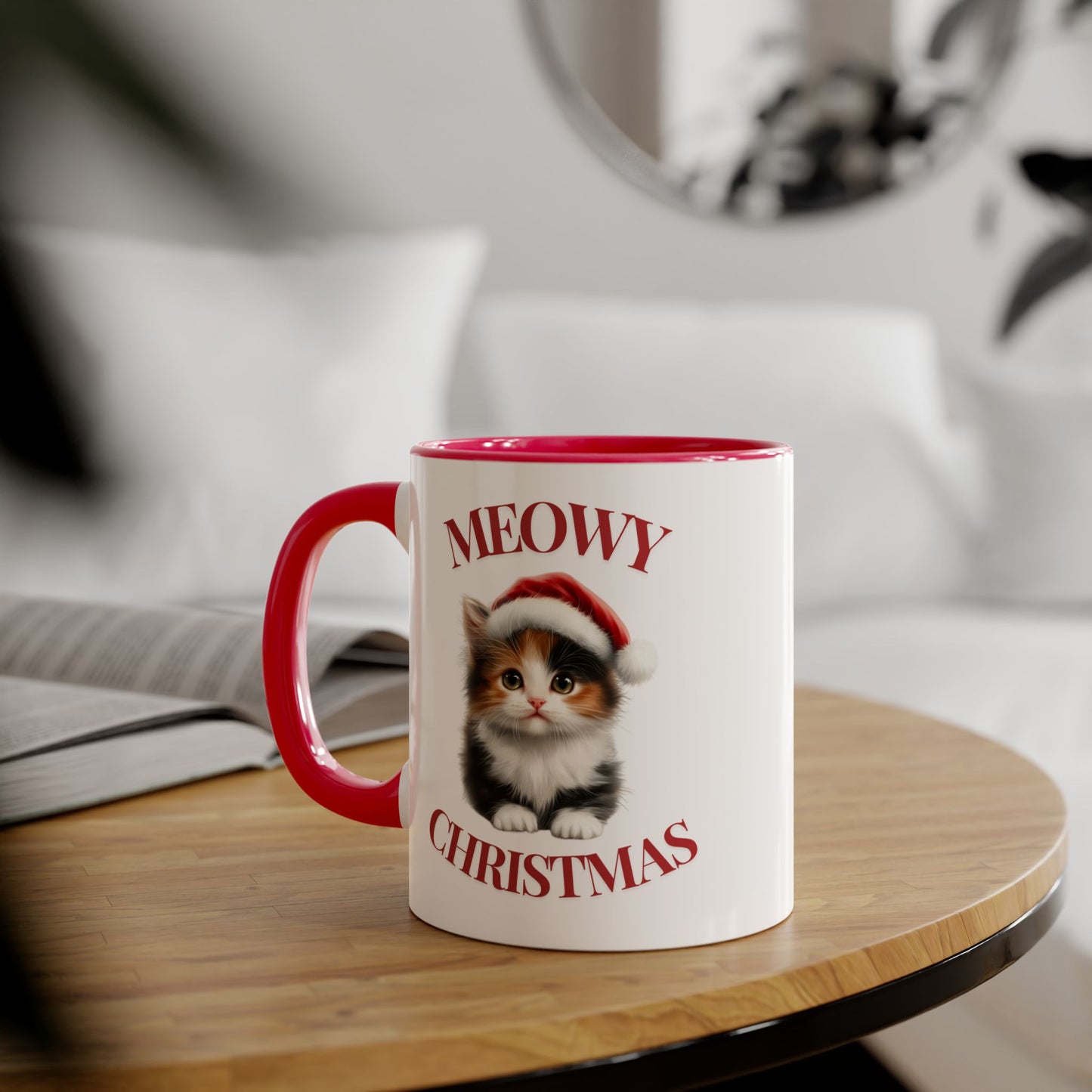 Christmas Cat Mugs - Meowy Christmas Calico