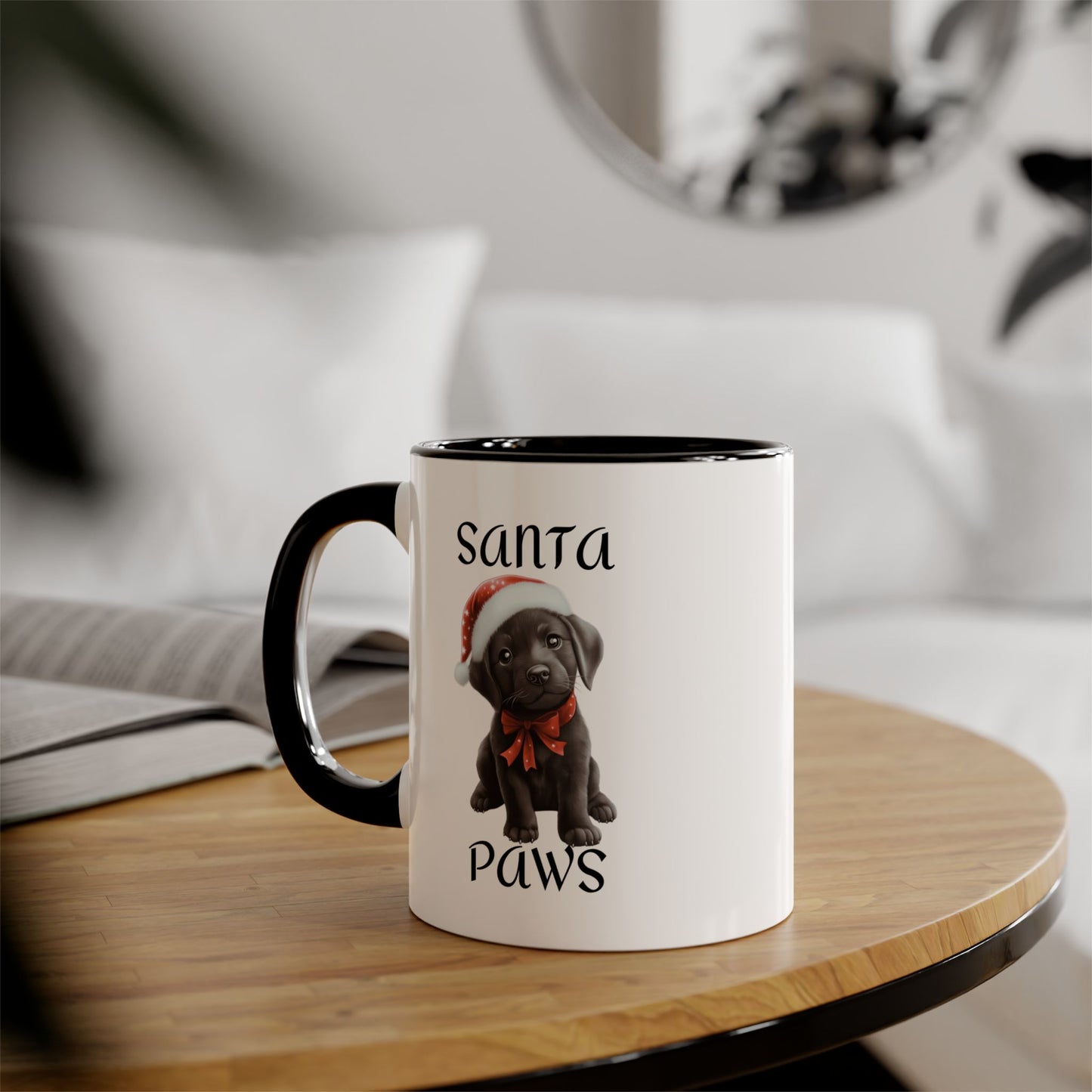 Christmas Santa Paws Mugs - Black Lab