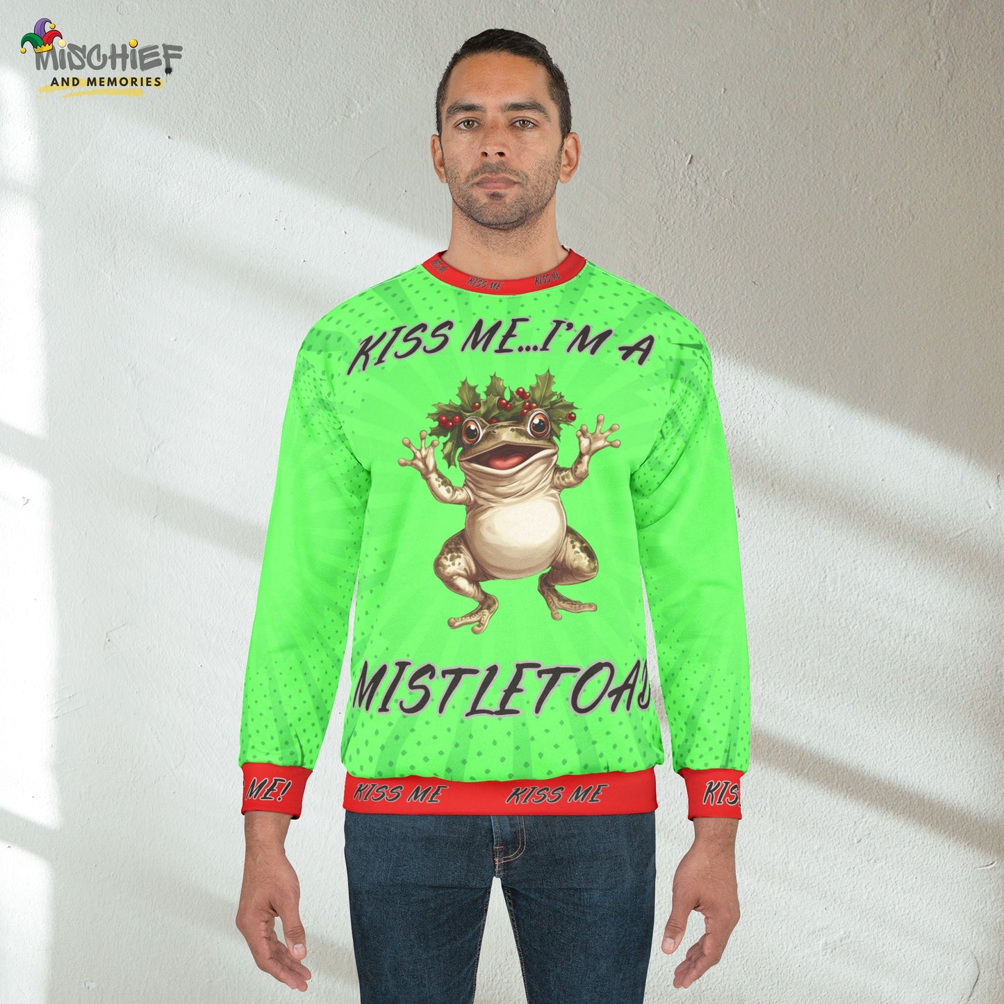 Mistletoad - All Over Print - Ugly Christmas Sweater