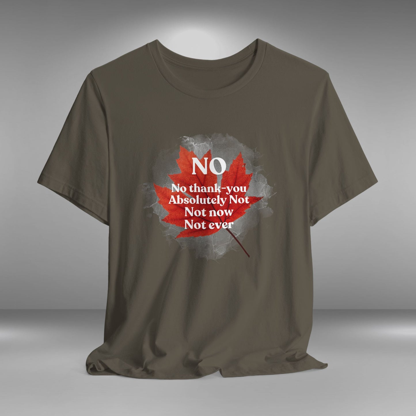 No, Not Now, Not Ever - Canada Eh T-Shirt