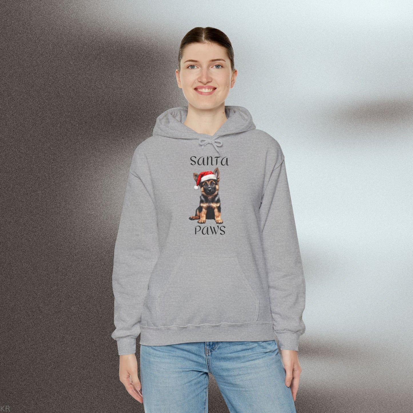 Santa Paws - German Shepherd - Christmas Hoodie