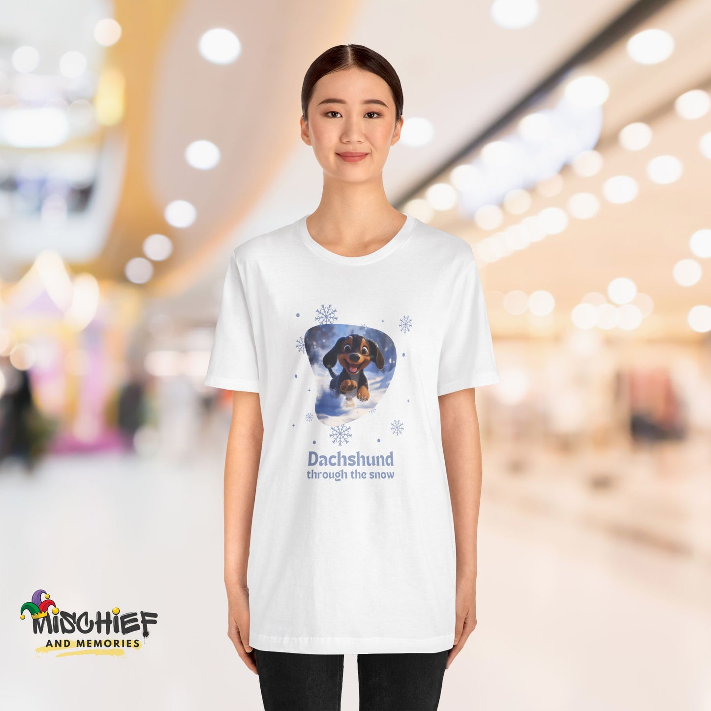 Dachshund Through the Snow - Christmas T-shirt