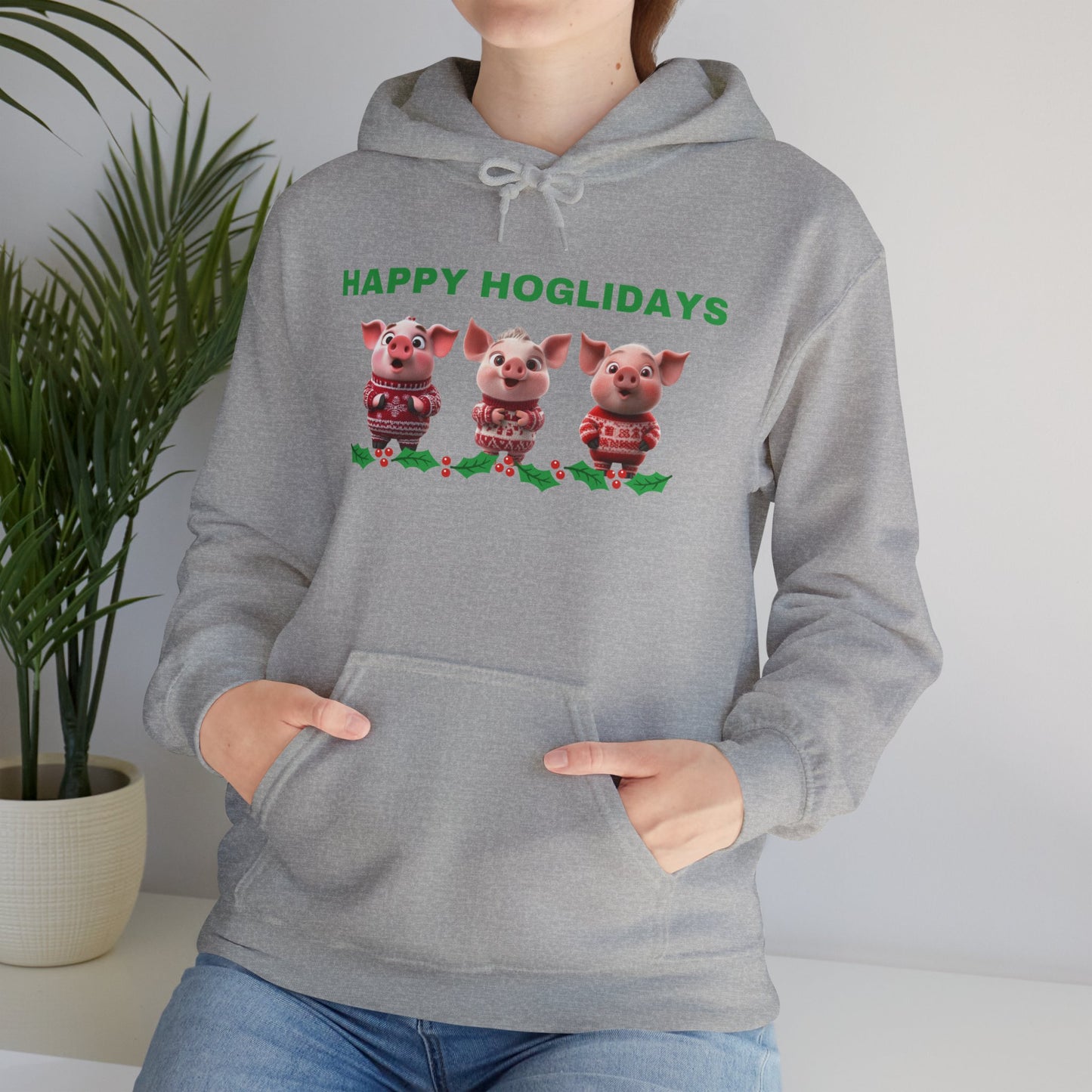 Happy Hog-lidays - Christmas Hoodie