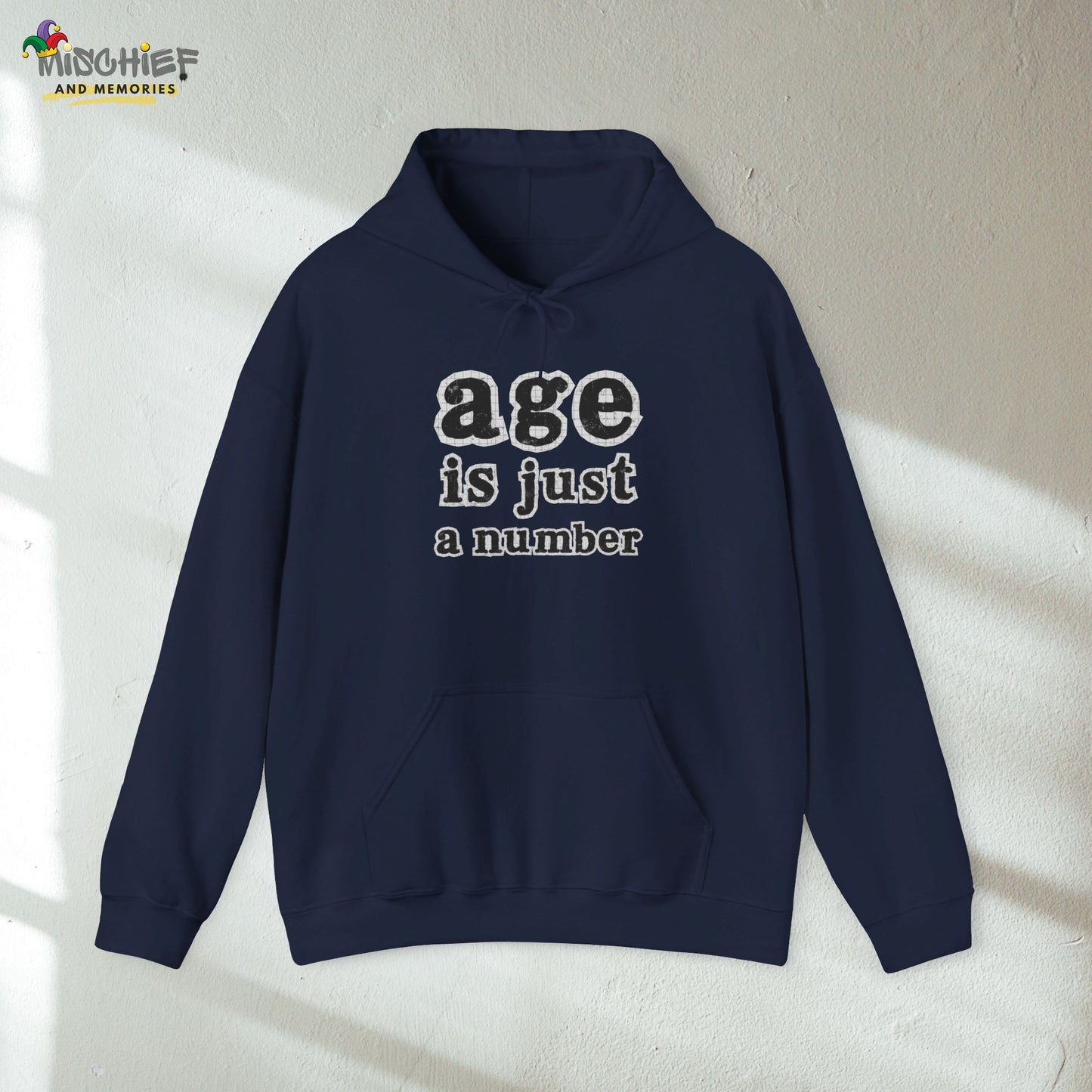 Age is Just a Number - Newsprint Hoodie