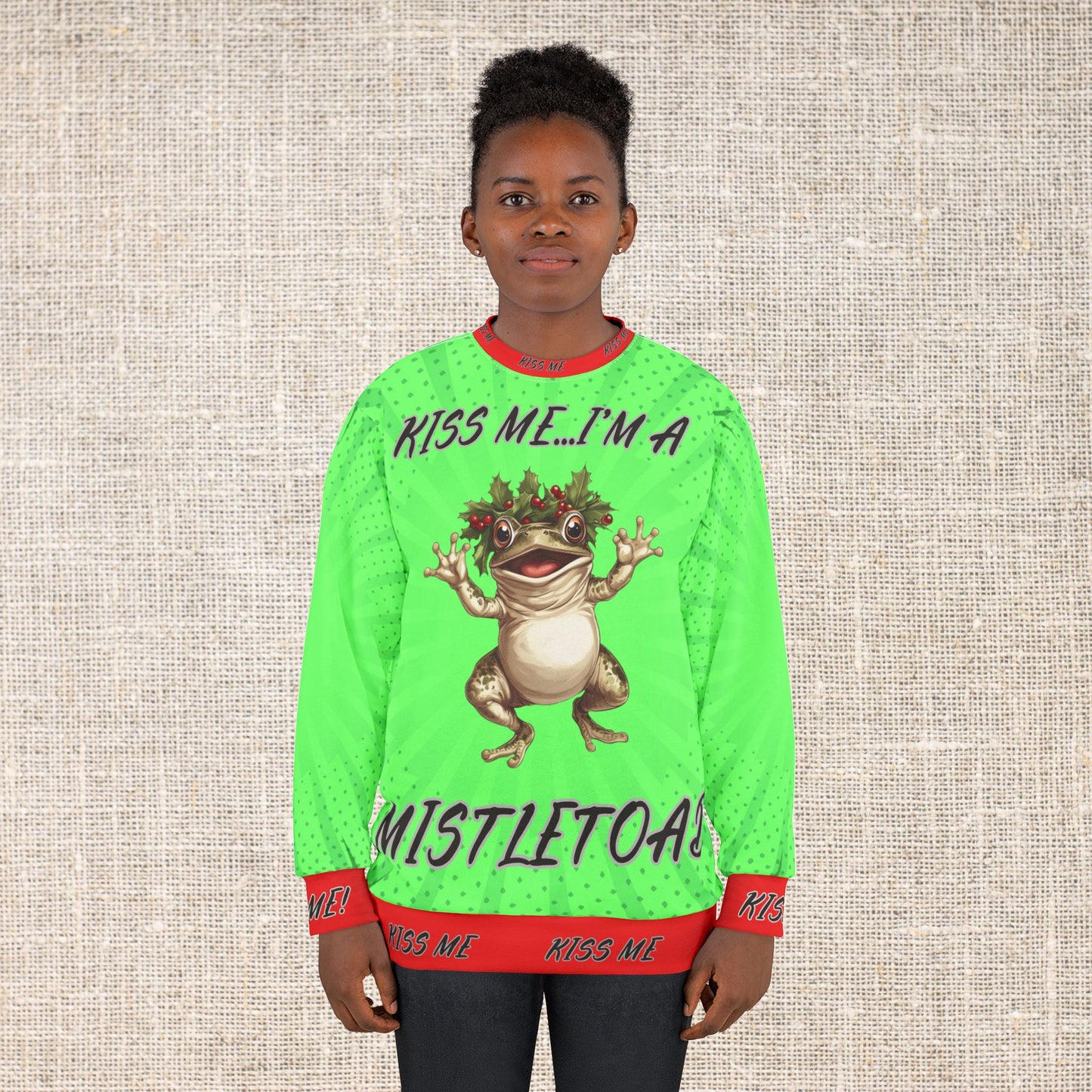 Mistletoad - All Over Print - Ugly Christmas Sweater