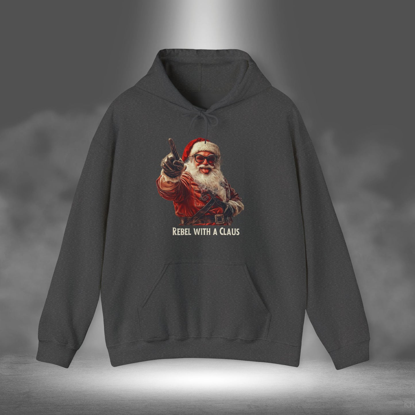 Rebel with a Claus - Christmas Hoodie