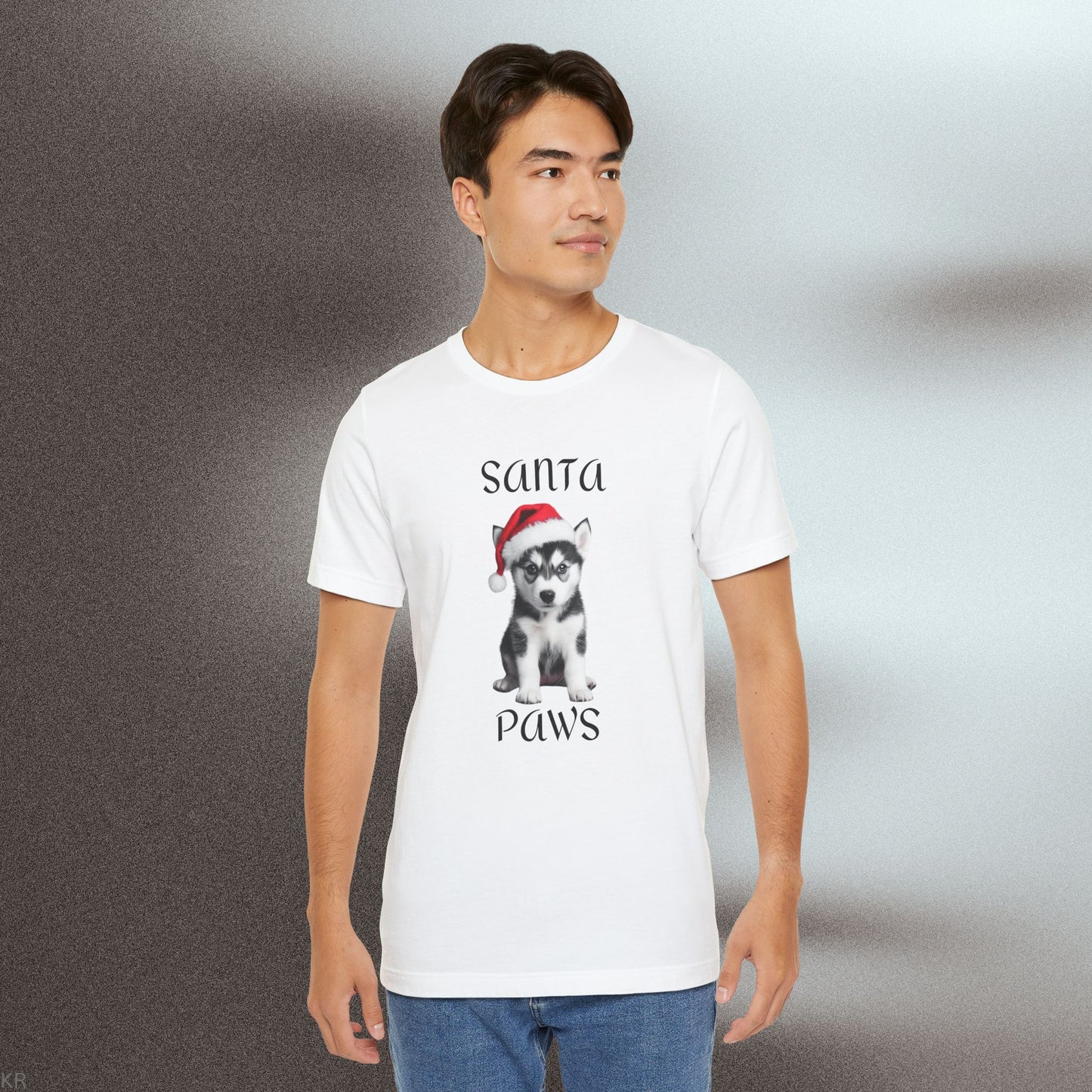 Santa Paws - Husky - Christmas T-shirt