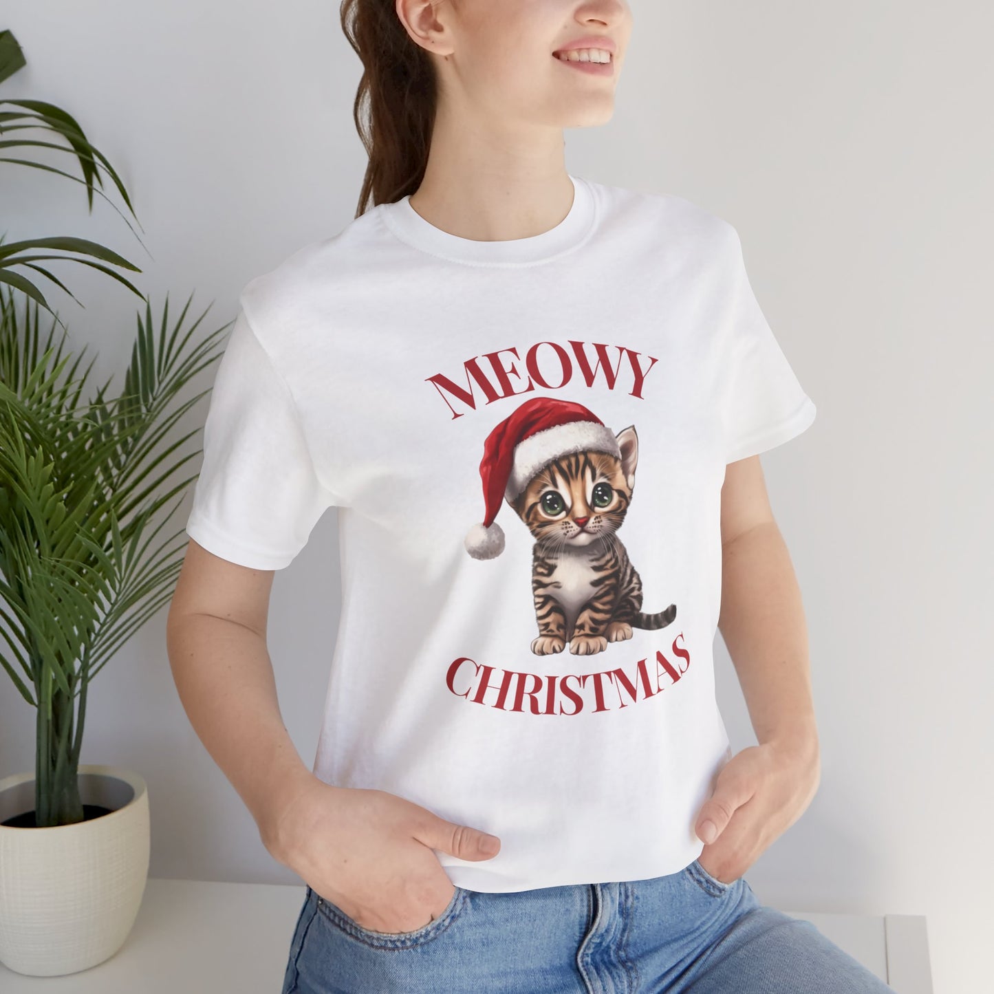 Meowy Christmas - Bengal - Christmas T-shirt